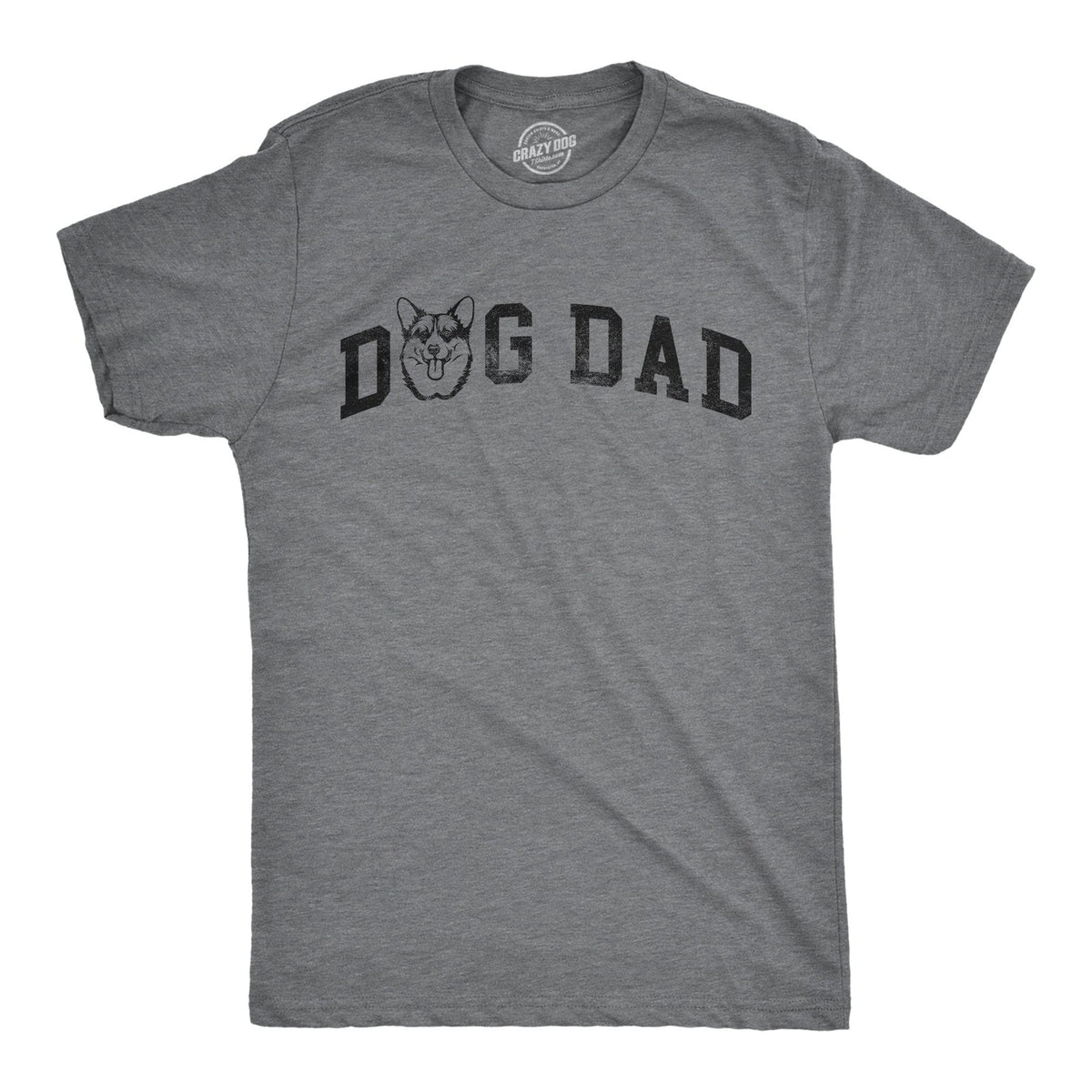 Dog Dad Corgi Men&#39;s Tshirt  -  Crazy Dog T-Shirts