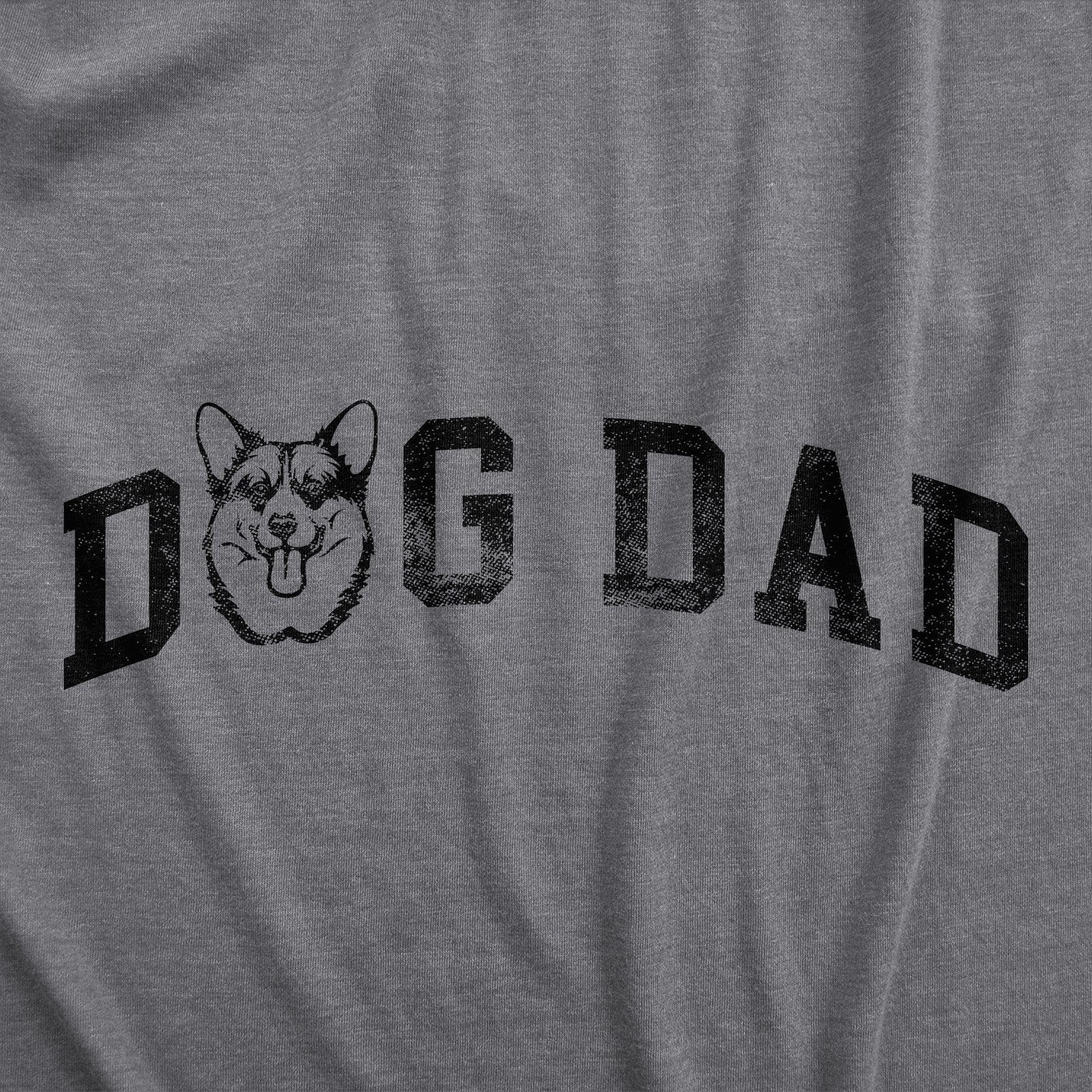 Dog Dad Corgi Men's Tshirt  -  Crazy Dog T-Shirts