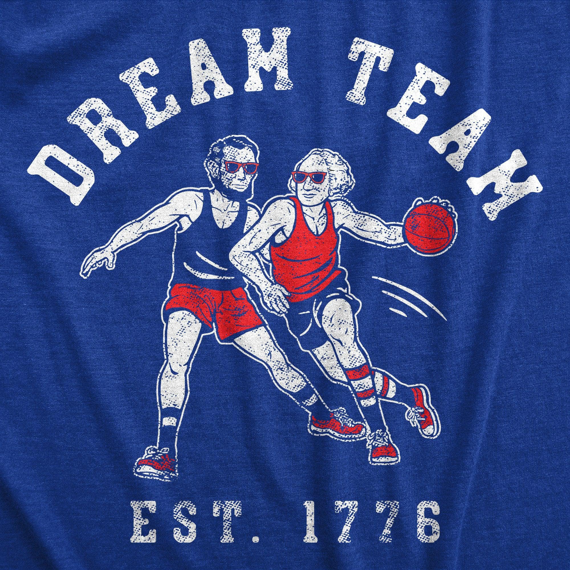 Dream Team 1776 Men's Tshirt  -  Crazy Dog T-Shirts