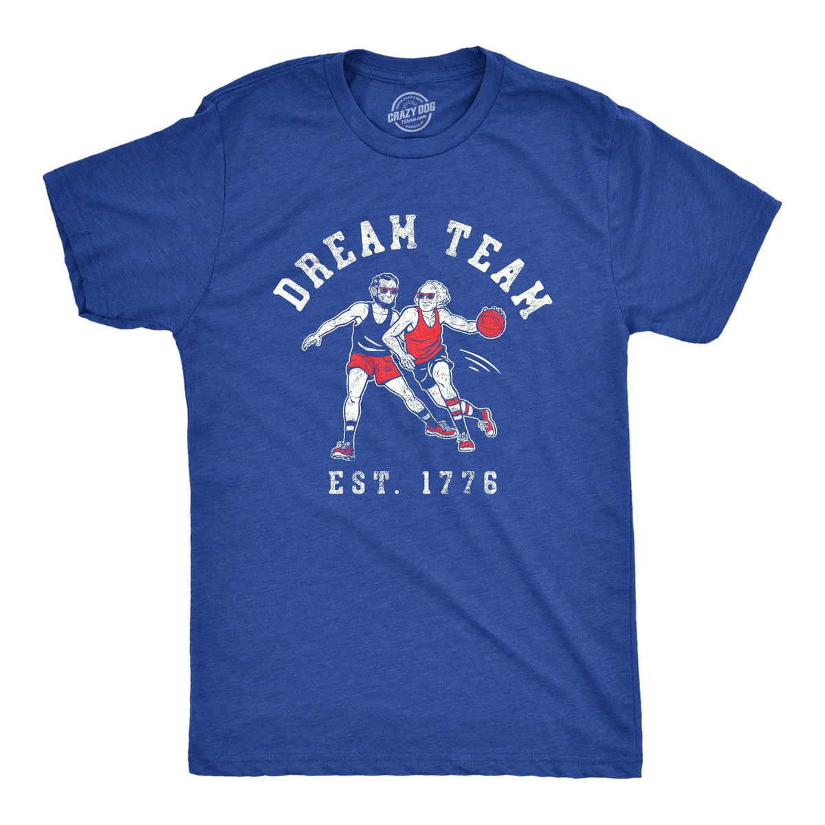 Dream Team 1776 Men&#39;s Tshirt  -  Crazy Dog T-Shirts