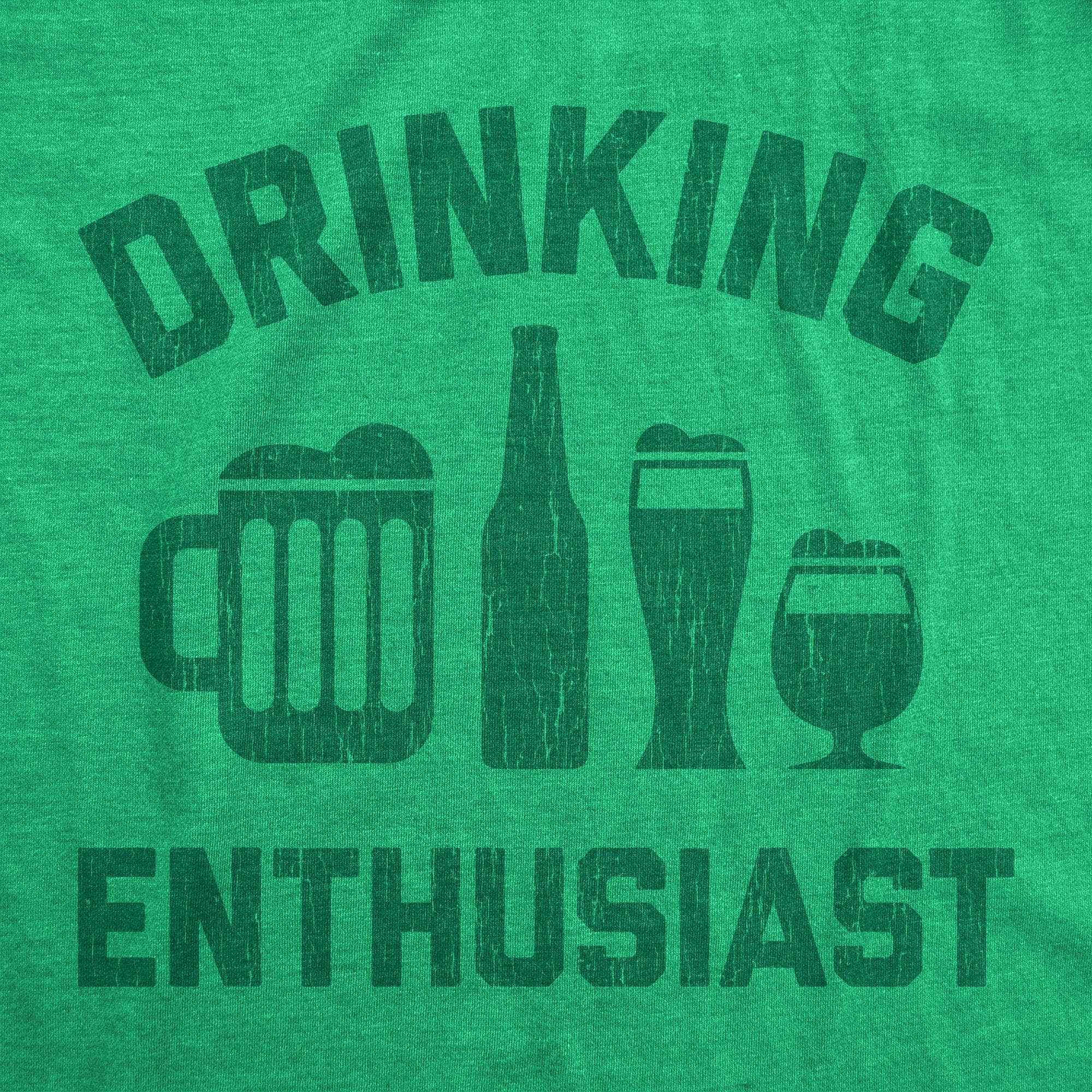 Drinking Enthusiast Men's Tshirt  -  Crazy Dog T-Shirts