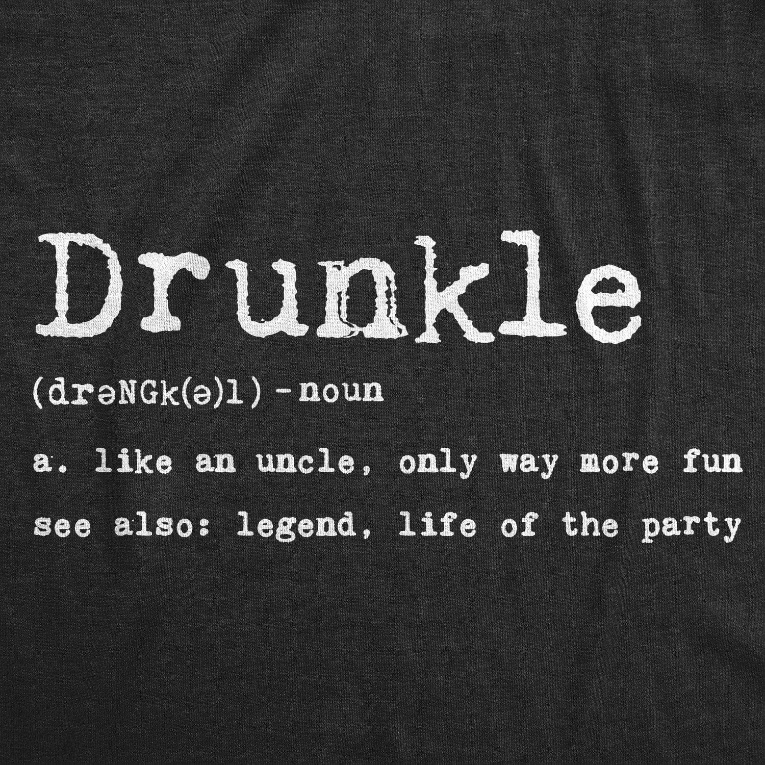 Drunkle Definition Men's Tshirt  -  Crazy Dog T-Shirts