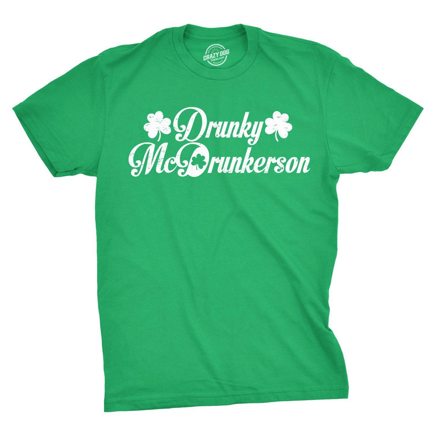 Drunky McDrunkerson Men's Tshirt - Crazy Dog T-Shirts