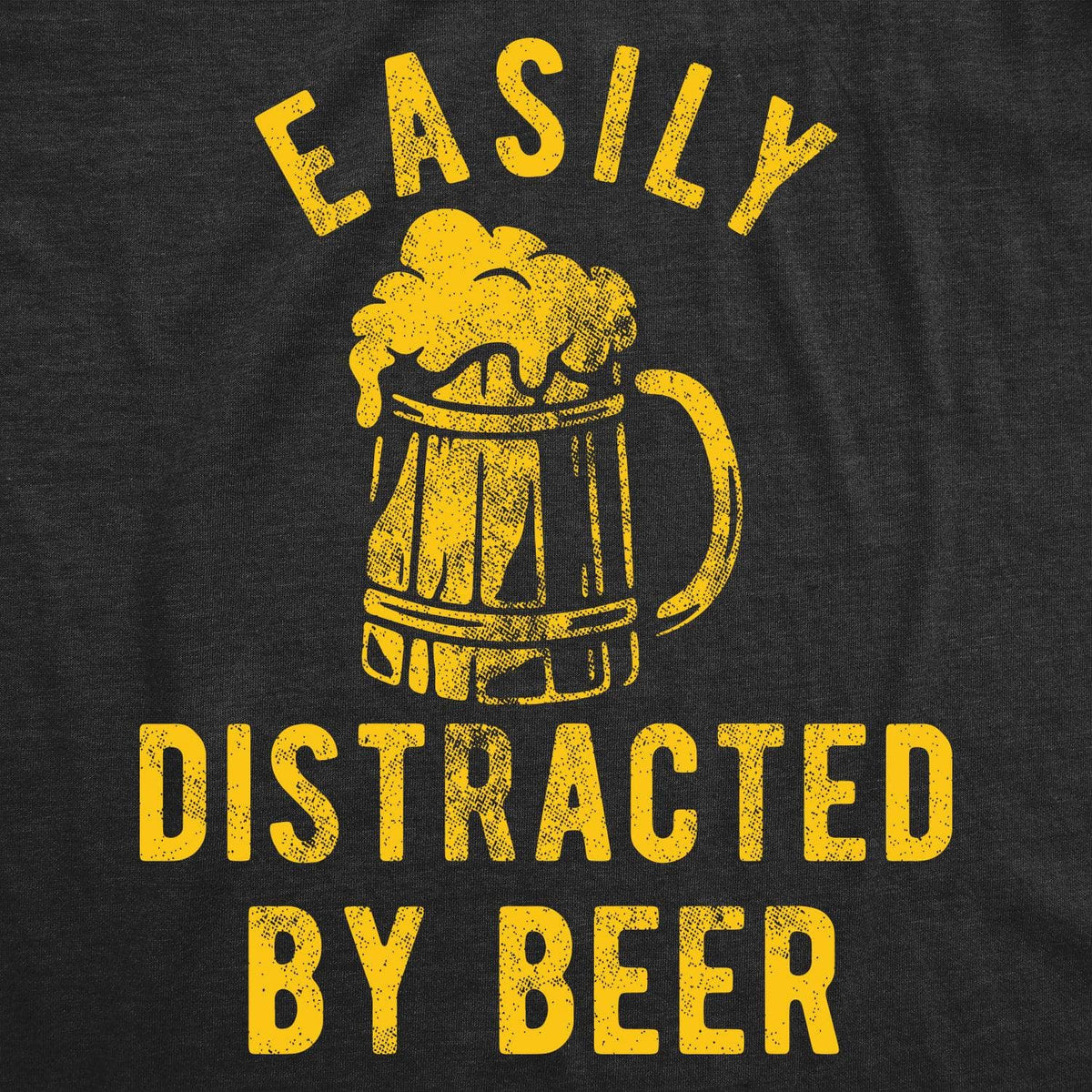 Easily Distracted By Beer Men&#39;s Tshirt  -  Crazy Dog T-Shirts