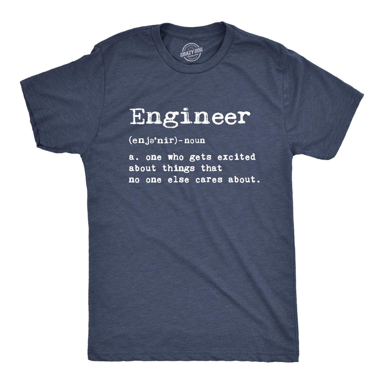 Engineer Definition Men's Tshirt - Crazy Dog T-Shirts