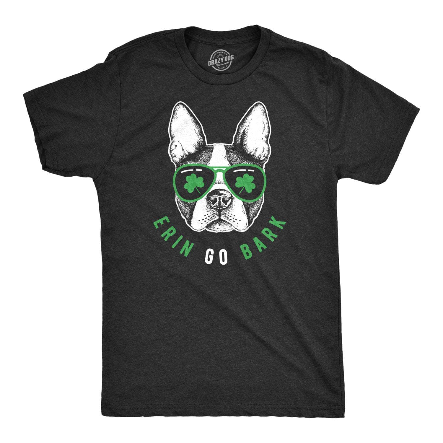 Erin Go Bark Men's Tshirt  -  Crazy Dog T-Shirts