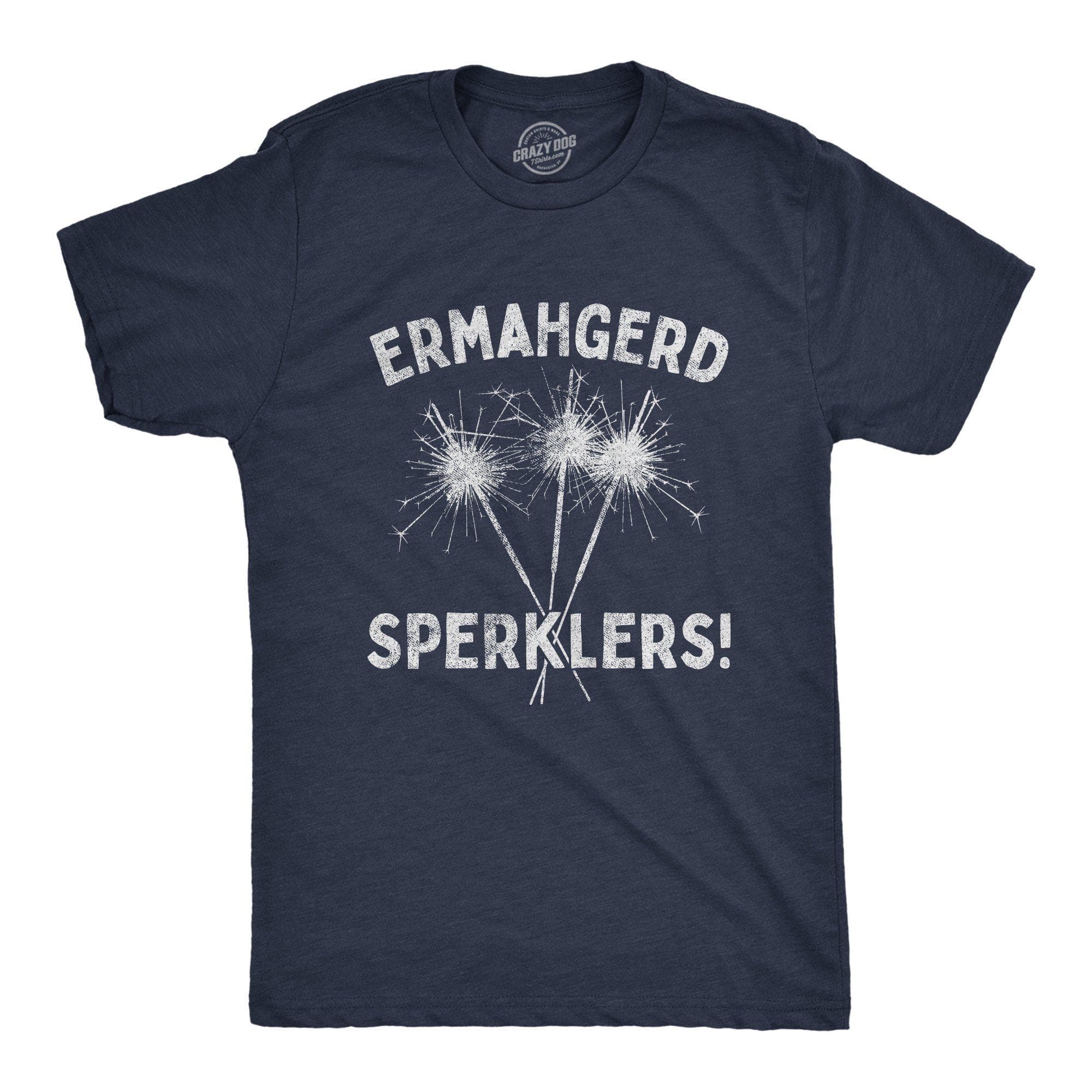 Ermahgerd Sperklers Men's Tshirt - Crazy Dog T-Shirts