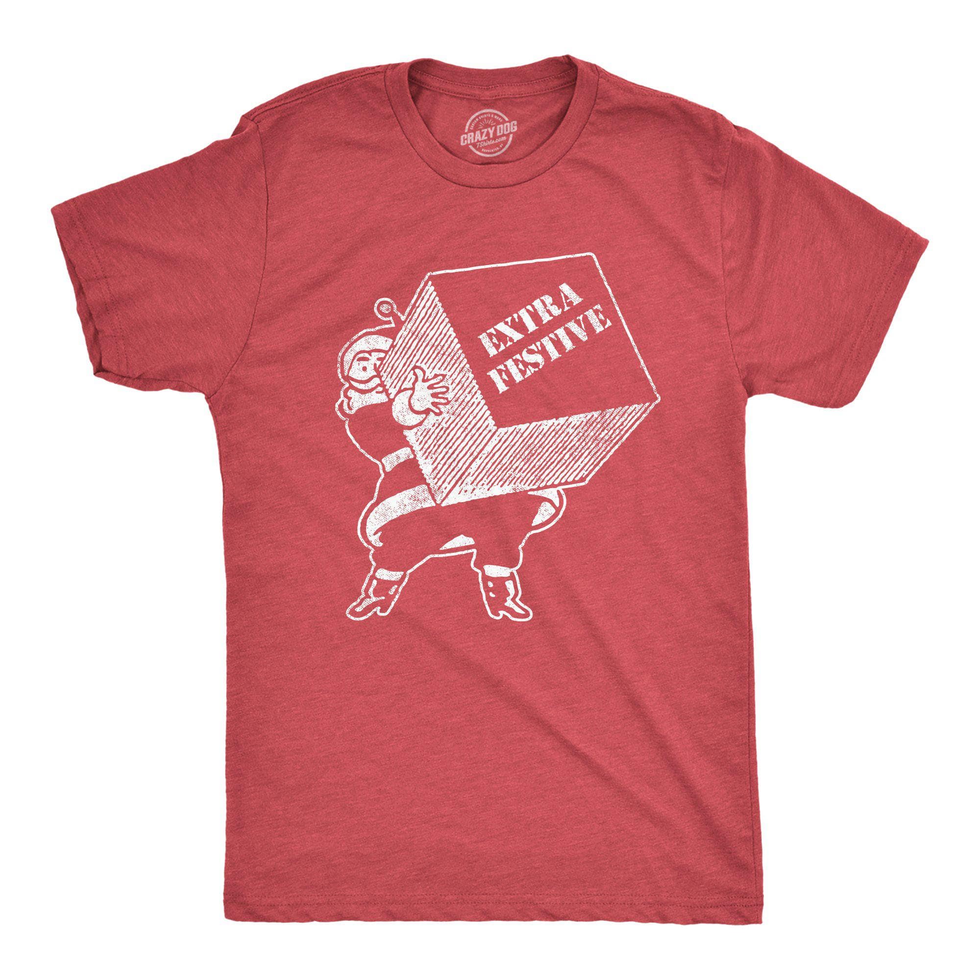 Extra Festive Men's Tshirt - Crazy Dog T-Shirts