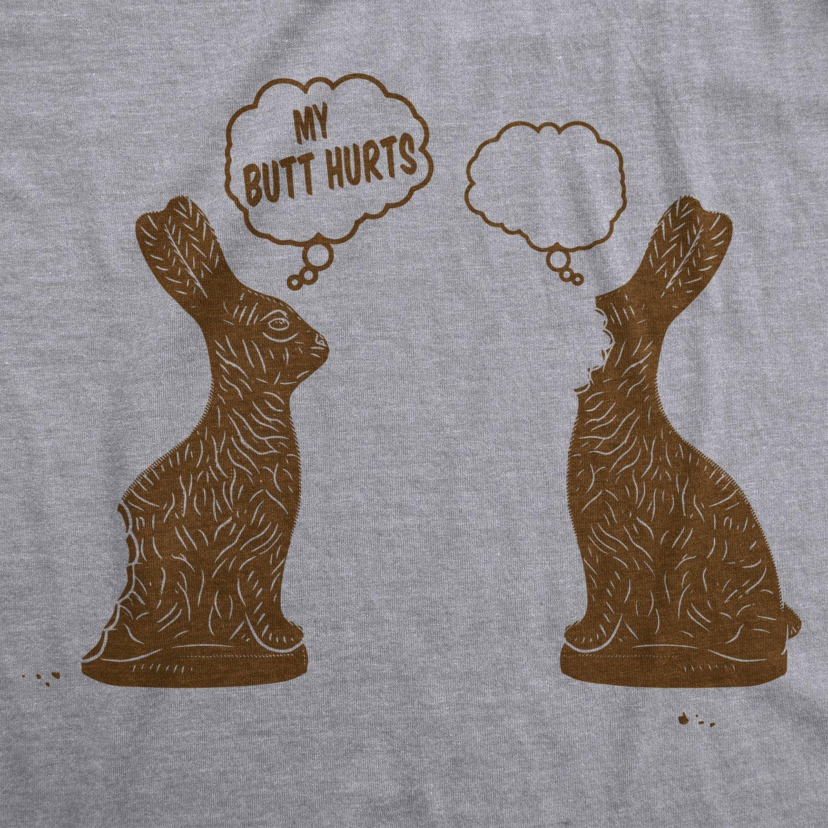 Faceless Chocolate Bunny Men&#39;s Tshirt  -  Crazy Dog T-Shirts
