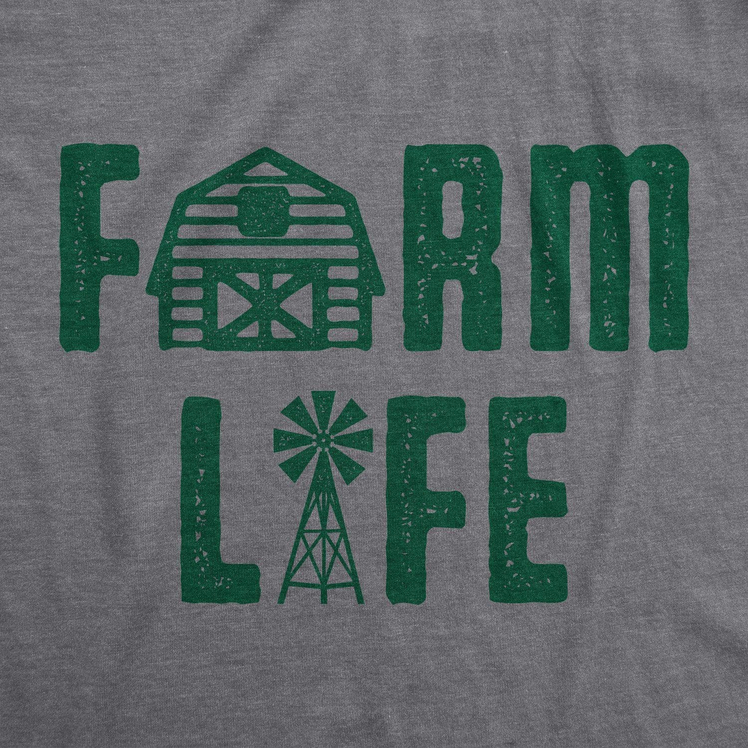 Farm Life Men's Tshirt - Crazy Dog T-Shirts