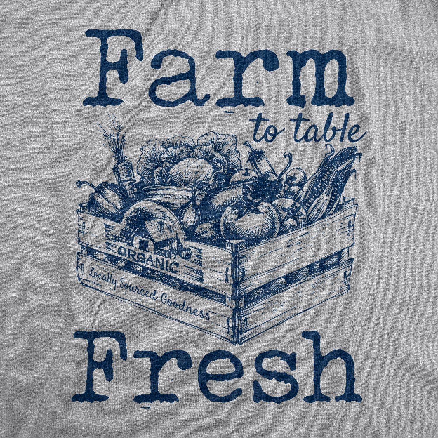 Farm To Table Fresh Men's Tshirt - Crazy Dog T-Shirts