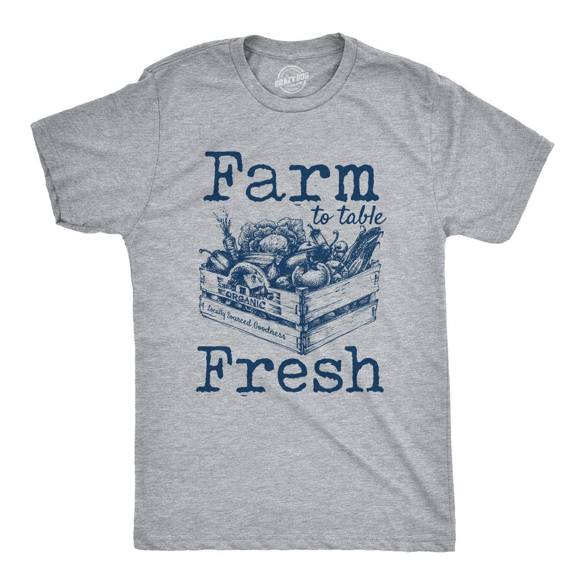 Farm To Table Fresh Men&#39;s Tshirt - Crazy Dog T-Shirts
