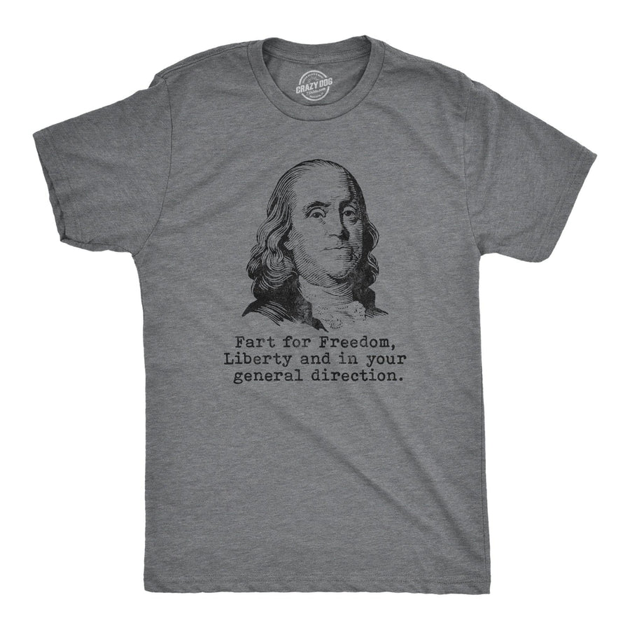 Fart For Freedom Men's Tshirt  -  Crazy Dog T-Shirts
