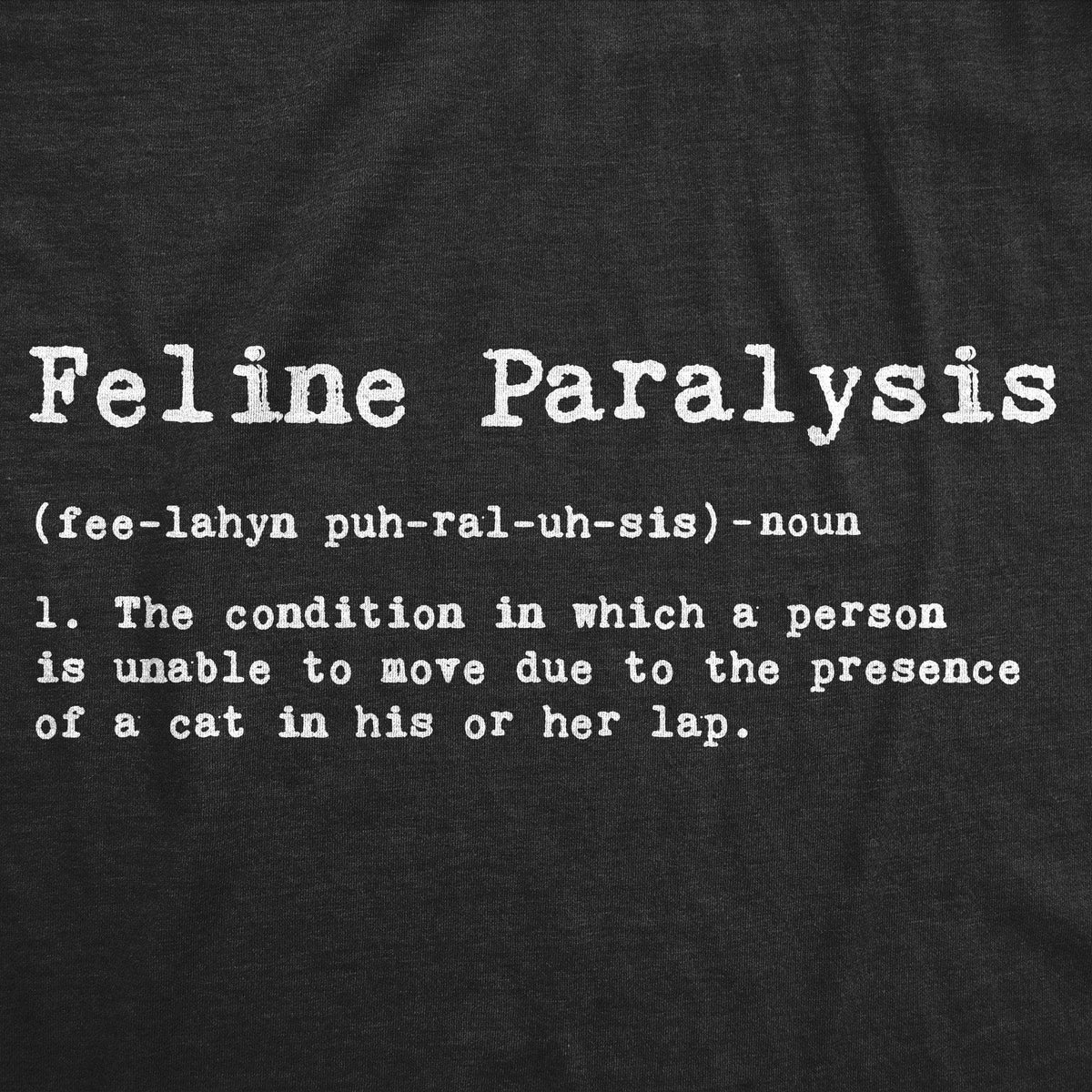 Feline Paralysis Men&#39;s Tshirt - Crazy Dog T-Shirts