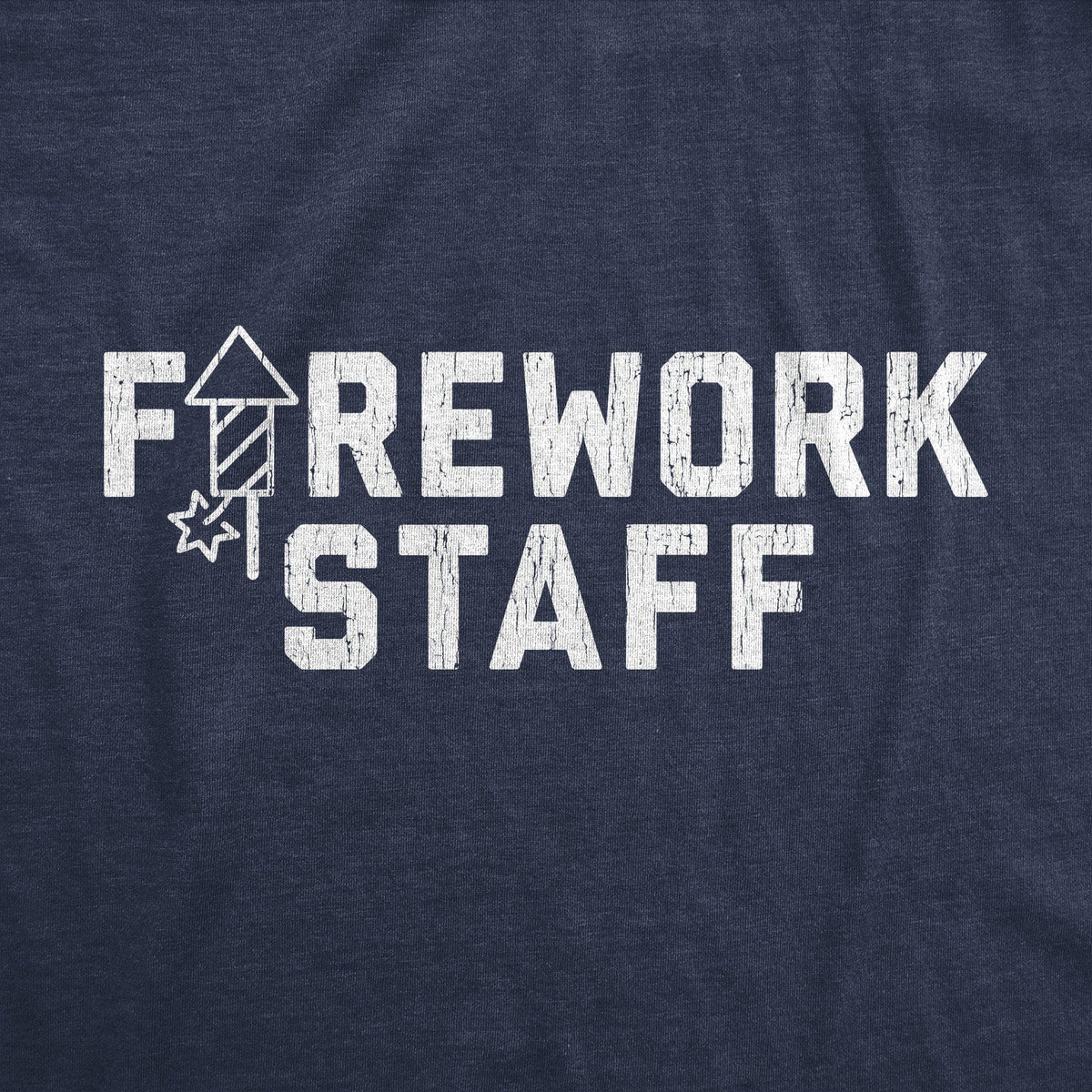 Firework Staff Men&#39;s Tshirt - Crazy Dog T-Shirts