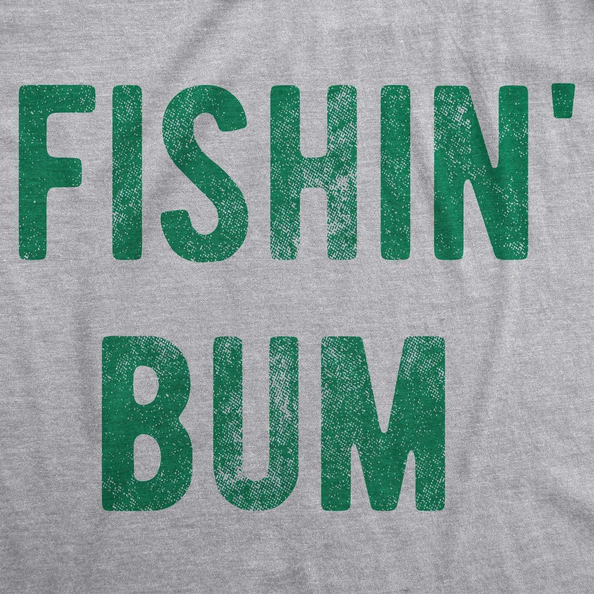 Fishin&#39; Bum Men&#39;s Tshirt  -  Crazy Dog T-Shirts