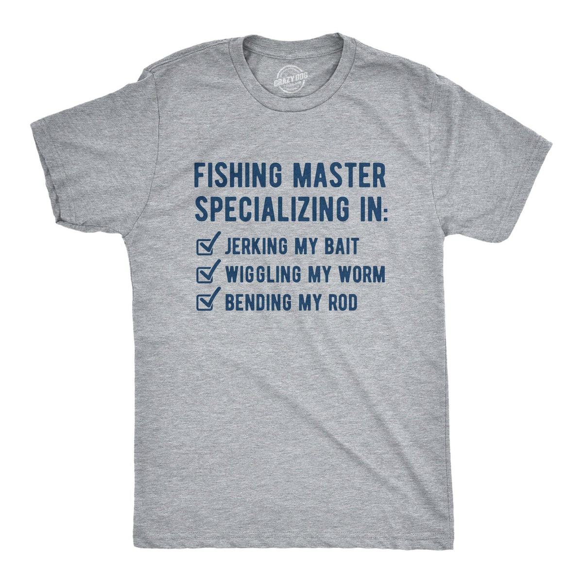 Fishing Master Men&#39;s Tshirt - Crazy Dog T-Shirts