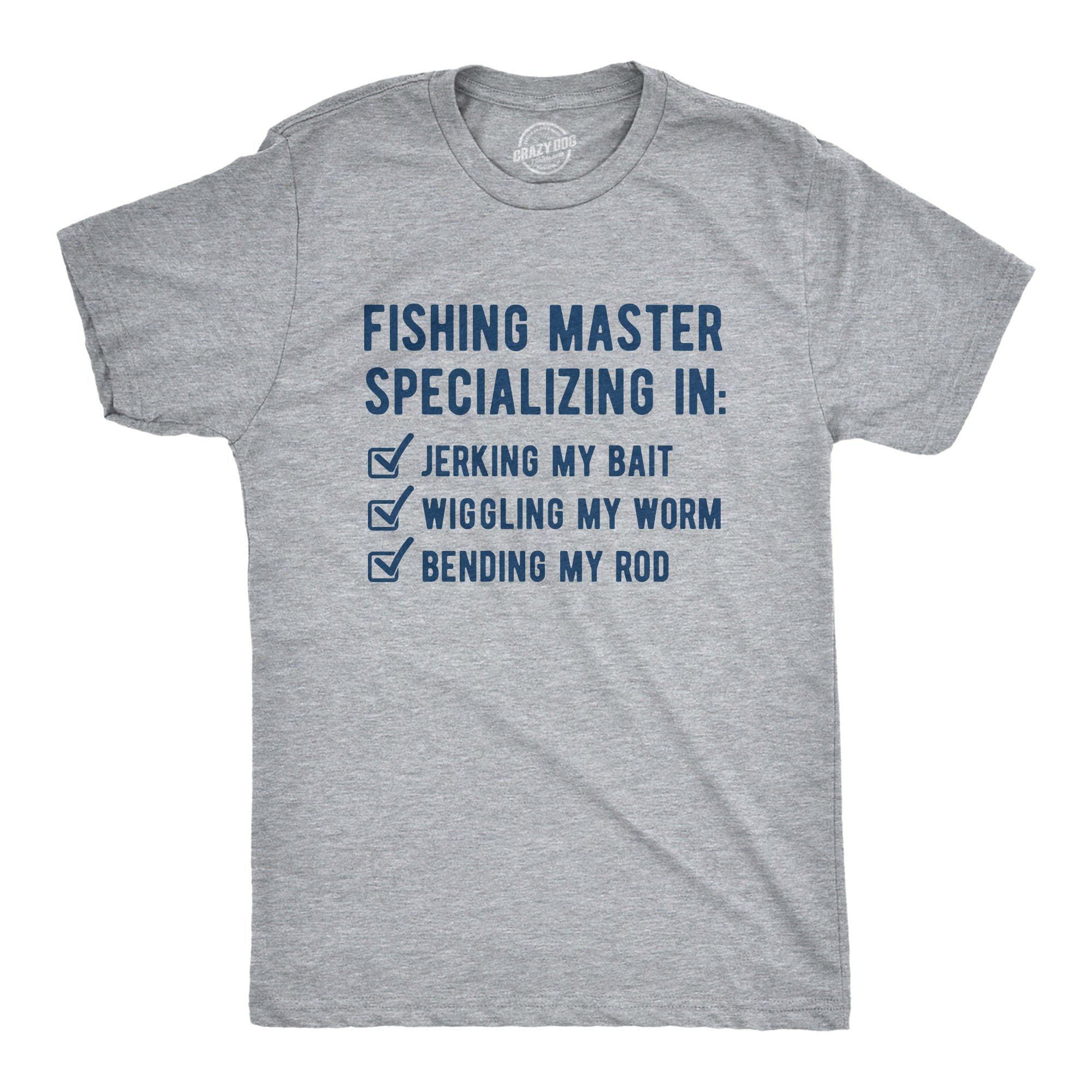Fishing Master Men's Tshirt - Crazy Dog T-Shirts