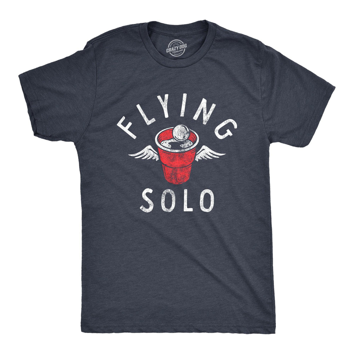 Flying Solo Men&#39;s Tshirt  -  Crazy Dog T-Shirts