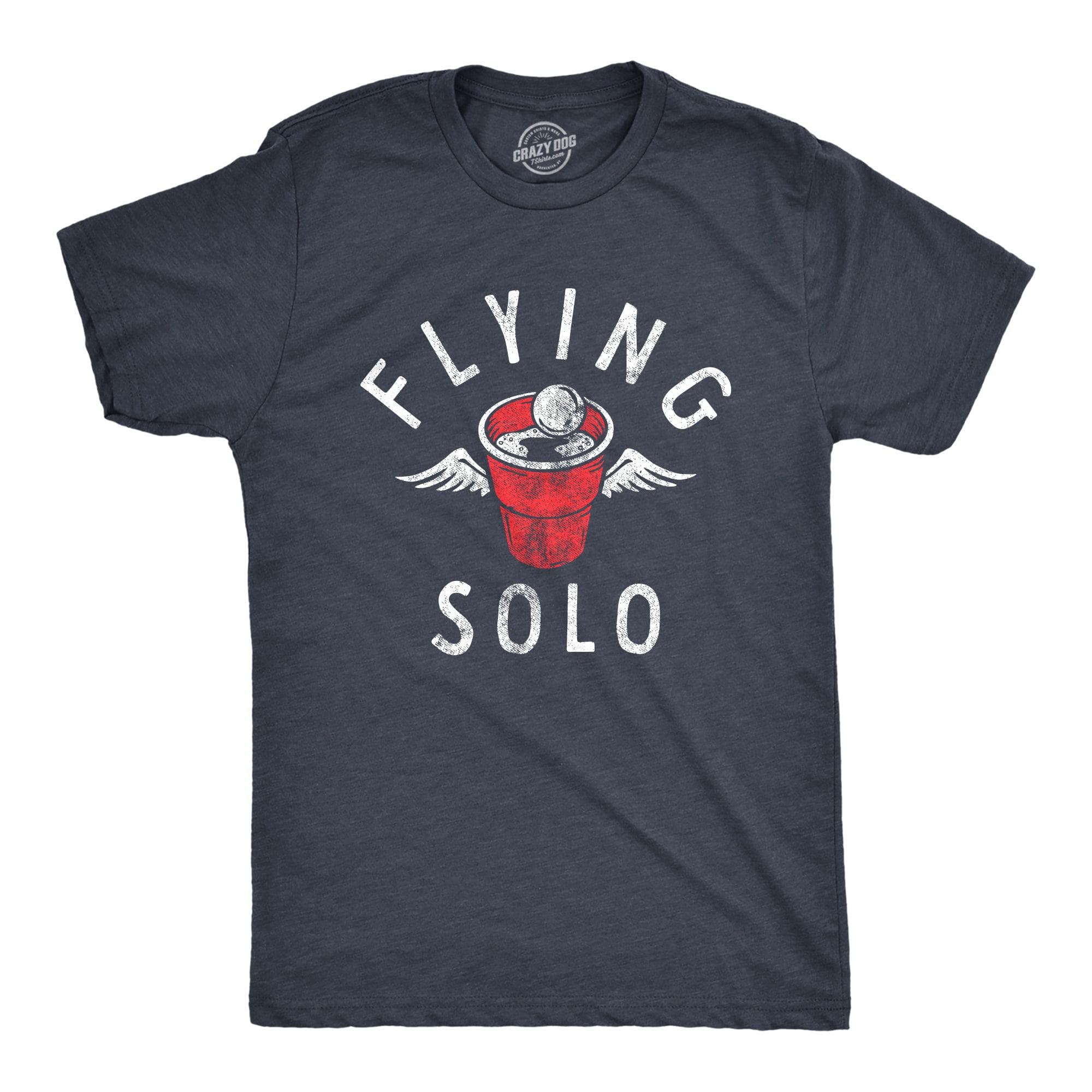 Flying Solo Men's Tshirt  -  Crazy Dog T-Shirts