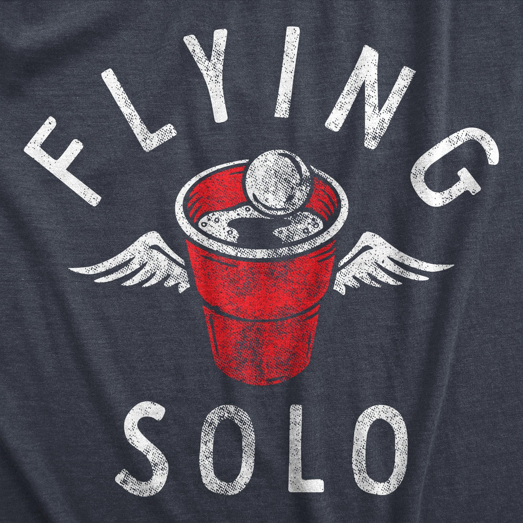 Flying Solo Men's Tshirt  -  Crazy Dog T-Shirts