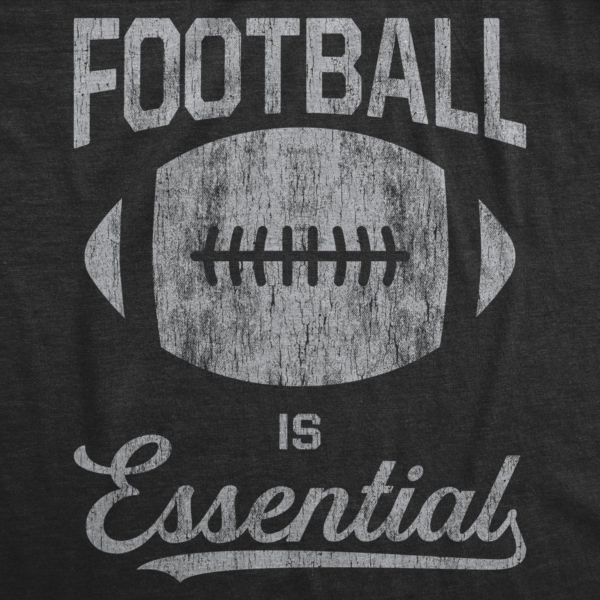 Football Is Essential Men&#39;s Tshirt - Crazy Dog T-Shirts