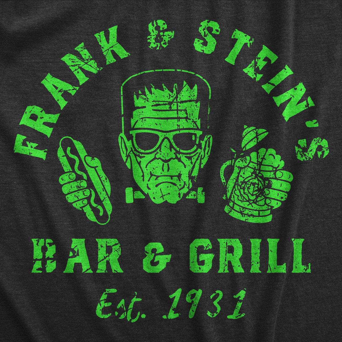 Frank And Steins Bar And Grill Men&#39;s Tshirt  -  Crazy Dog T-Shirts