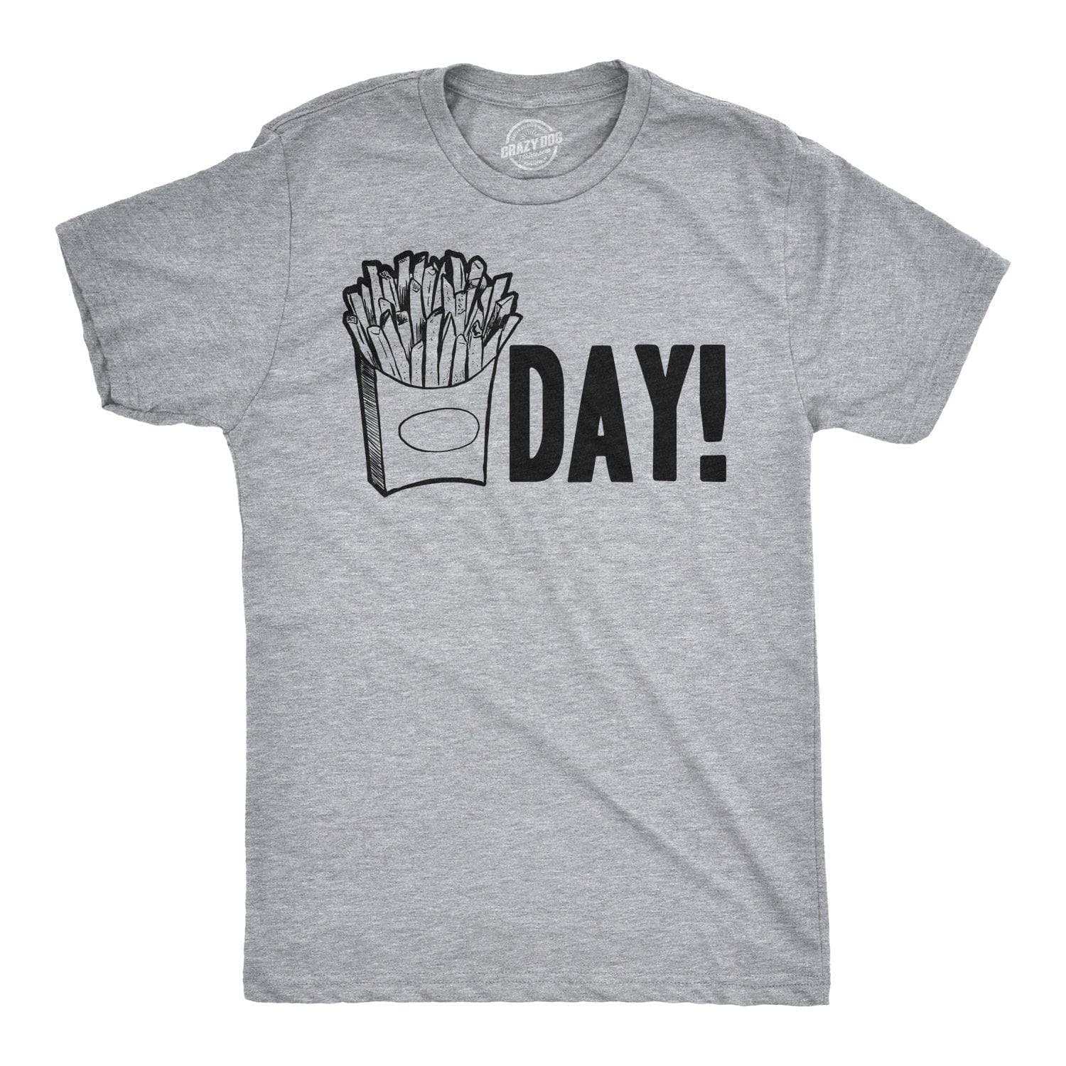 Fry Day French Fry Men's Tshirt  -  Crazy Dog T-Shirts