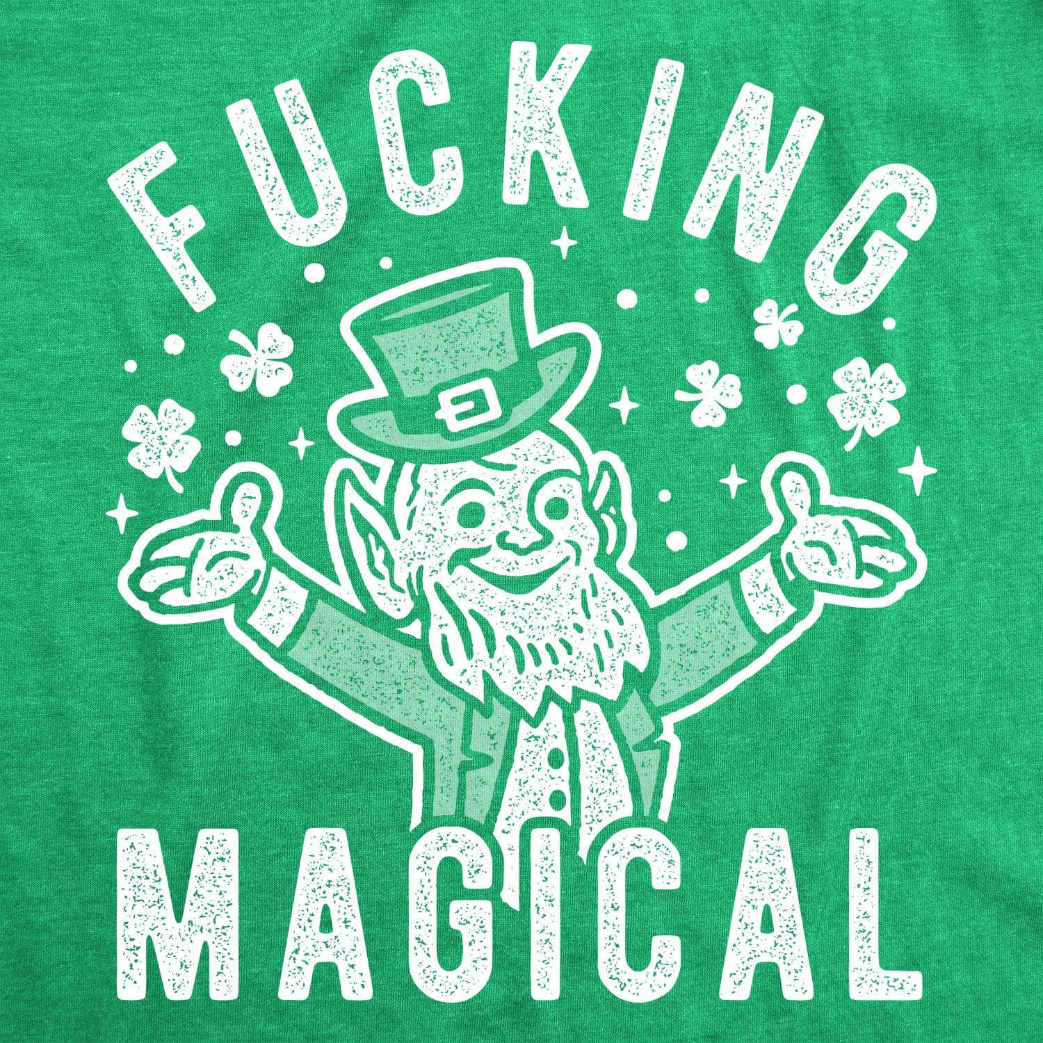 Fucking Magical Leprechaun Men's Tshirt  -  Crazy Dog T-Shirts