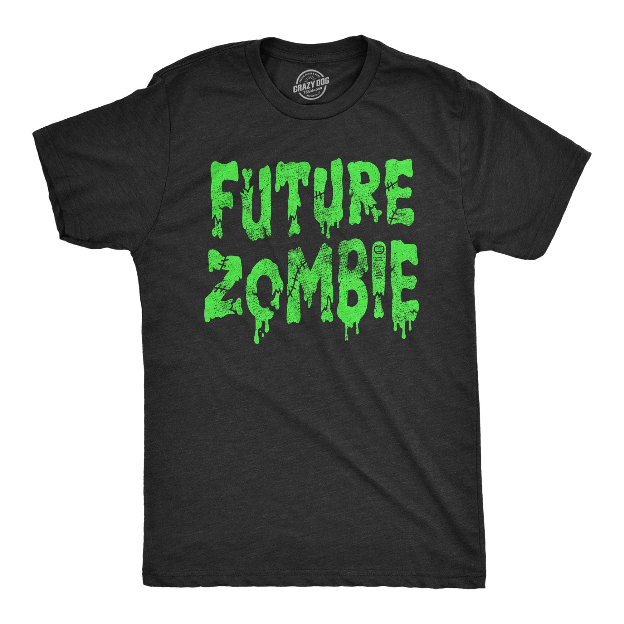 Future Zombie Men's Tshirt  -  Crazy Dog T-Shirts