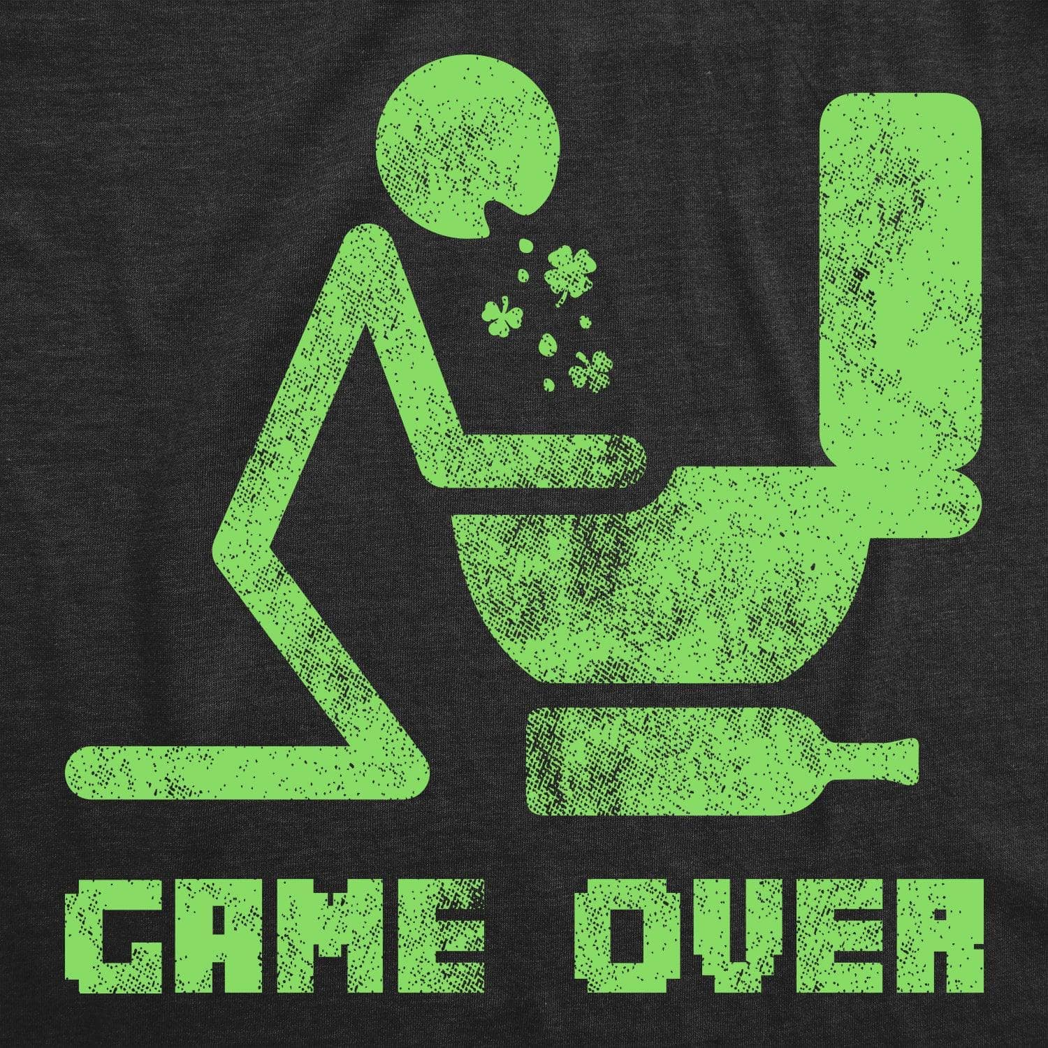 Game Over Saint Patrick's Men's Tshirt  -  Crazy Dog T-Shirts