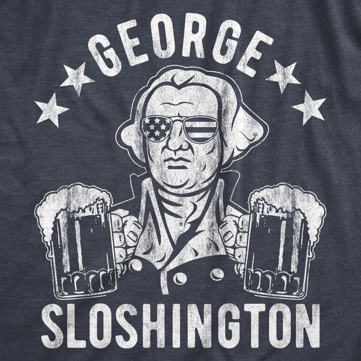 George Sloshington Men&#39;s Tshirt - Crazy Dog T-Shirts