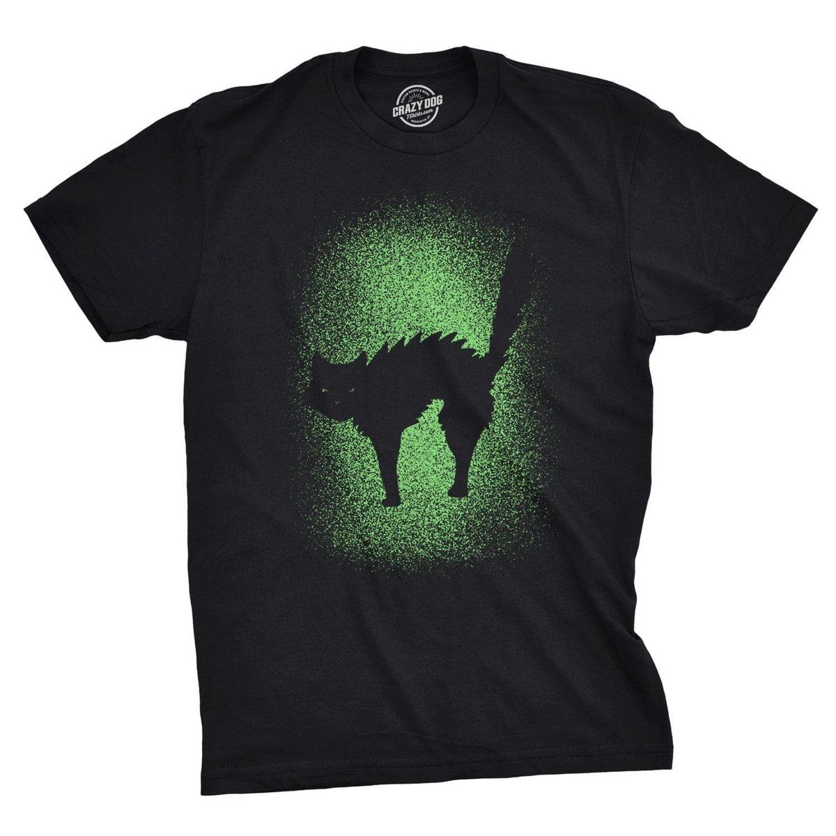 Glowing Cat Men&#39;s Tshirt - Crazy Dog T-Shirts