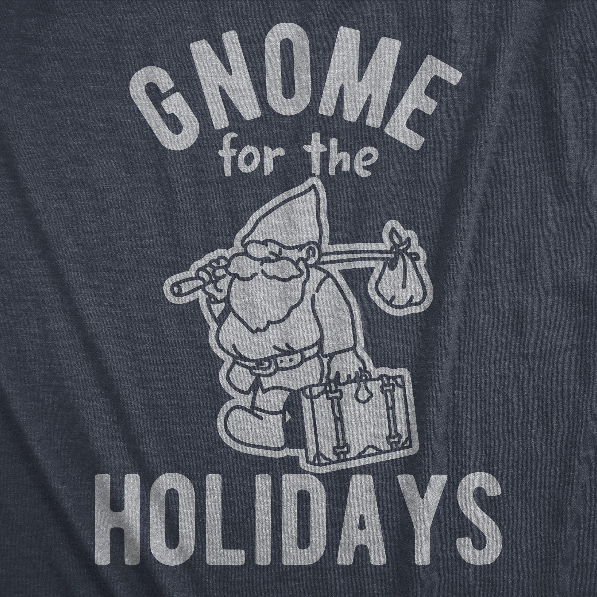 Gnome For The Holidays Men's Tshirt - Crazy Dog T-Shirts