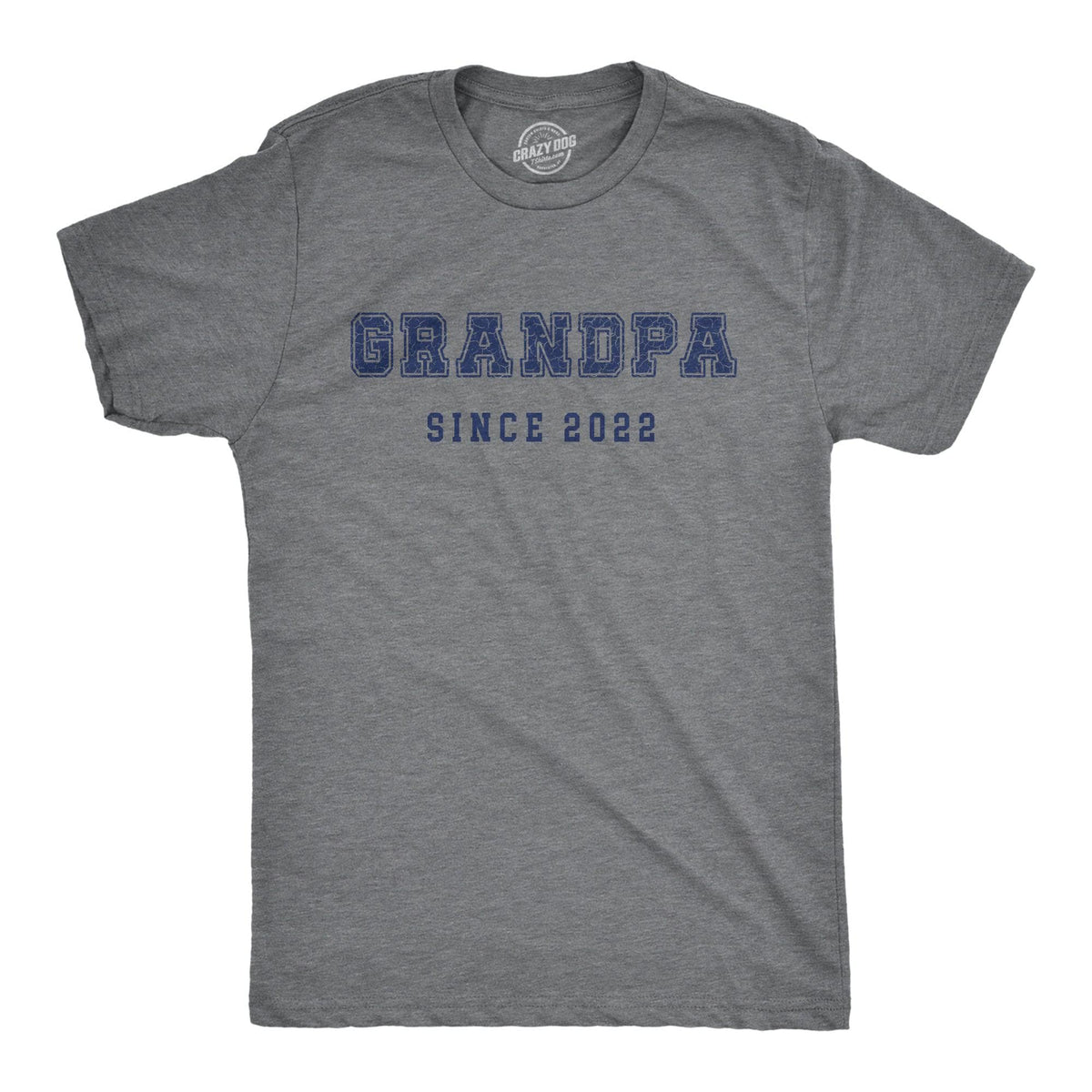 Grandpa Since 2022 Men&#39;s Tshirt  -  Crazy Dog T-Shirts