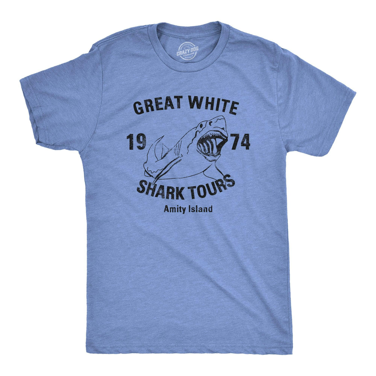 Great White Shark Tours Men&#39;s Tshirt  -  Crazy Dog T-Shirts