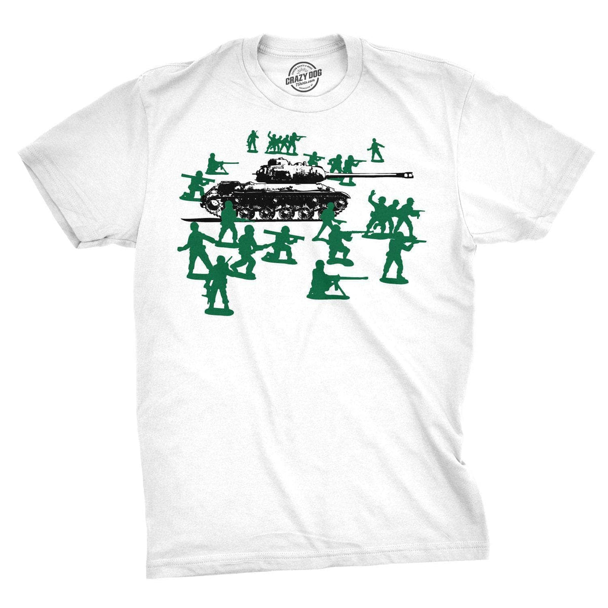 Green Army Men Men&#39;s Tshirt - Crazy Dog T-Shirts
