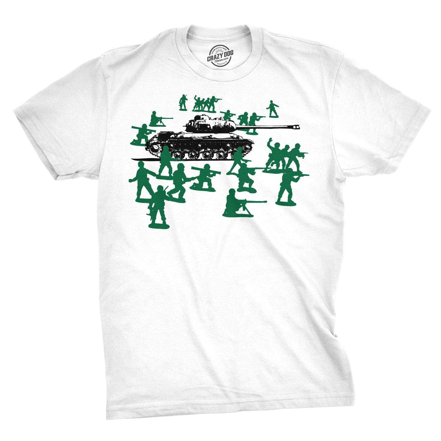 Green Army Men Men's Tshirt - Crazy Dog T-Shirts