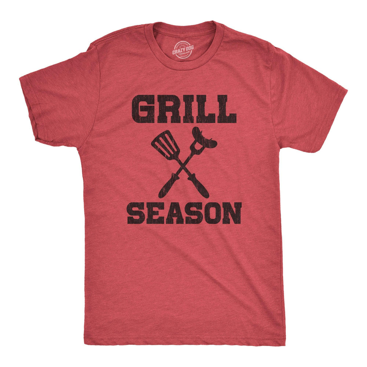Grill Season Men&#39;s Tshirt  -  Crazy Dog T-Shirts