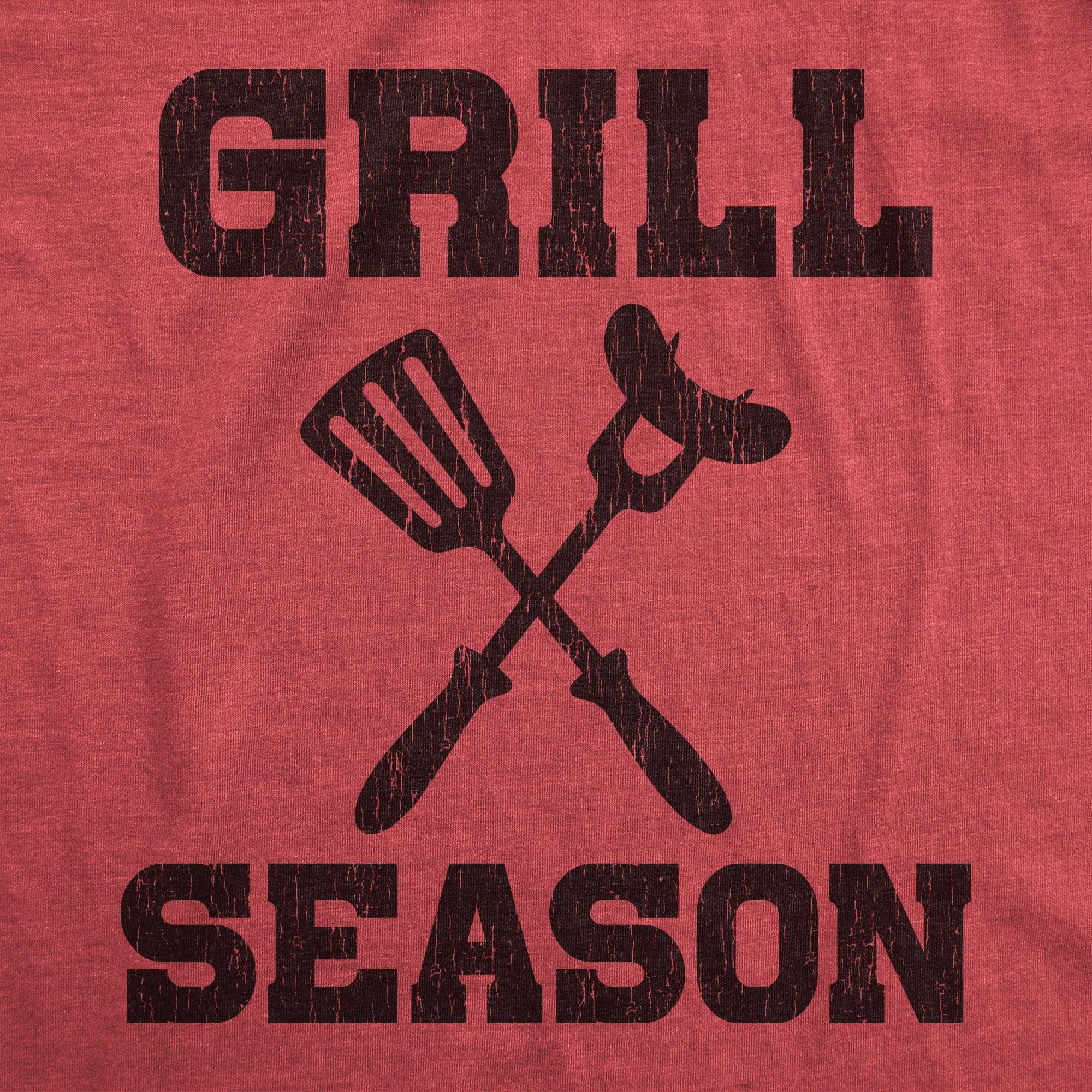 Grill Season Men's Tshirt  -  Crazy Dog T-Shirts