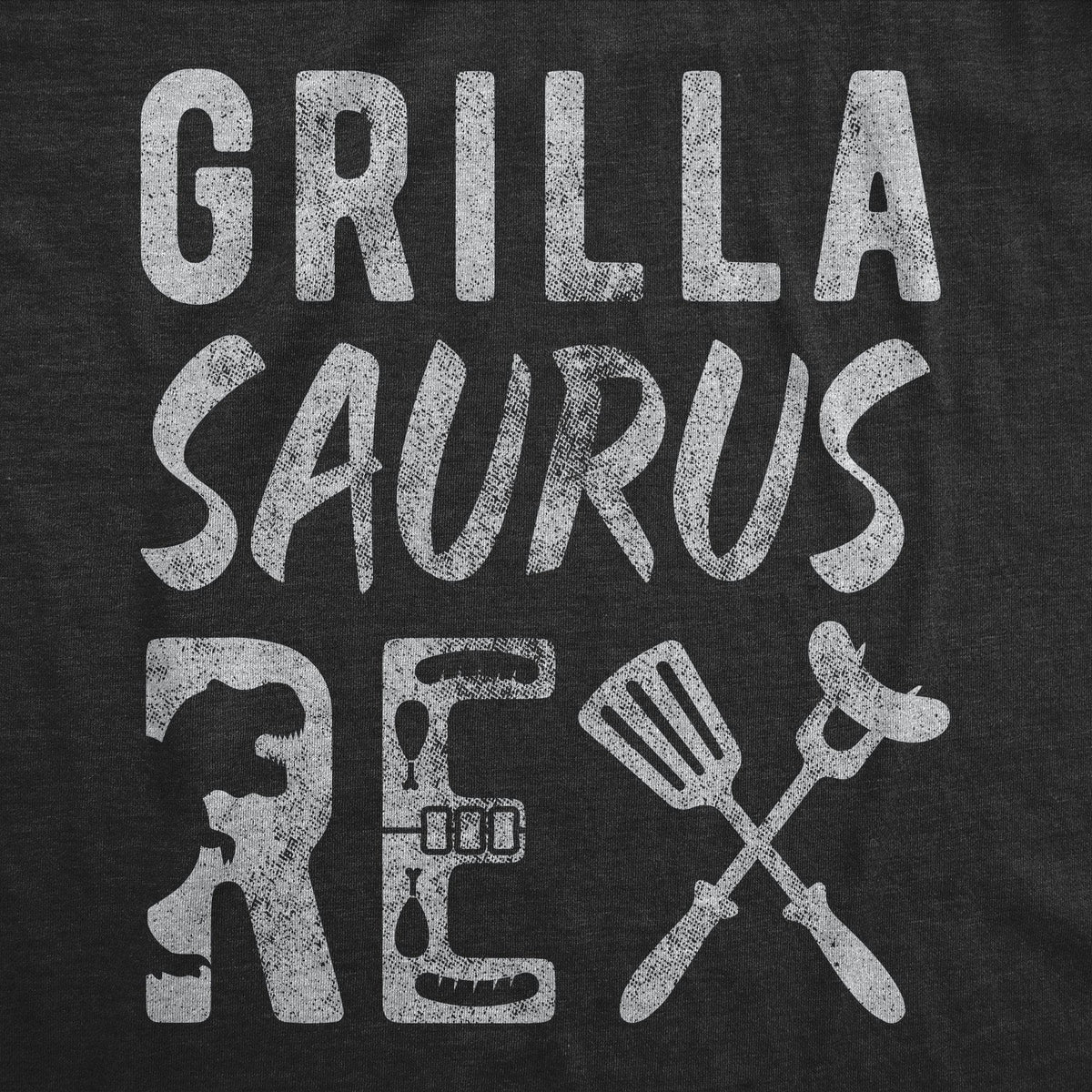 Grillasaurus Rex Men&#39;s Tshirt - Crazy Dog T-Shirts