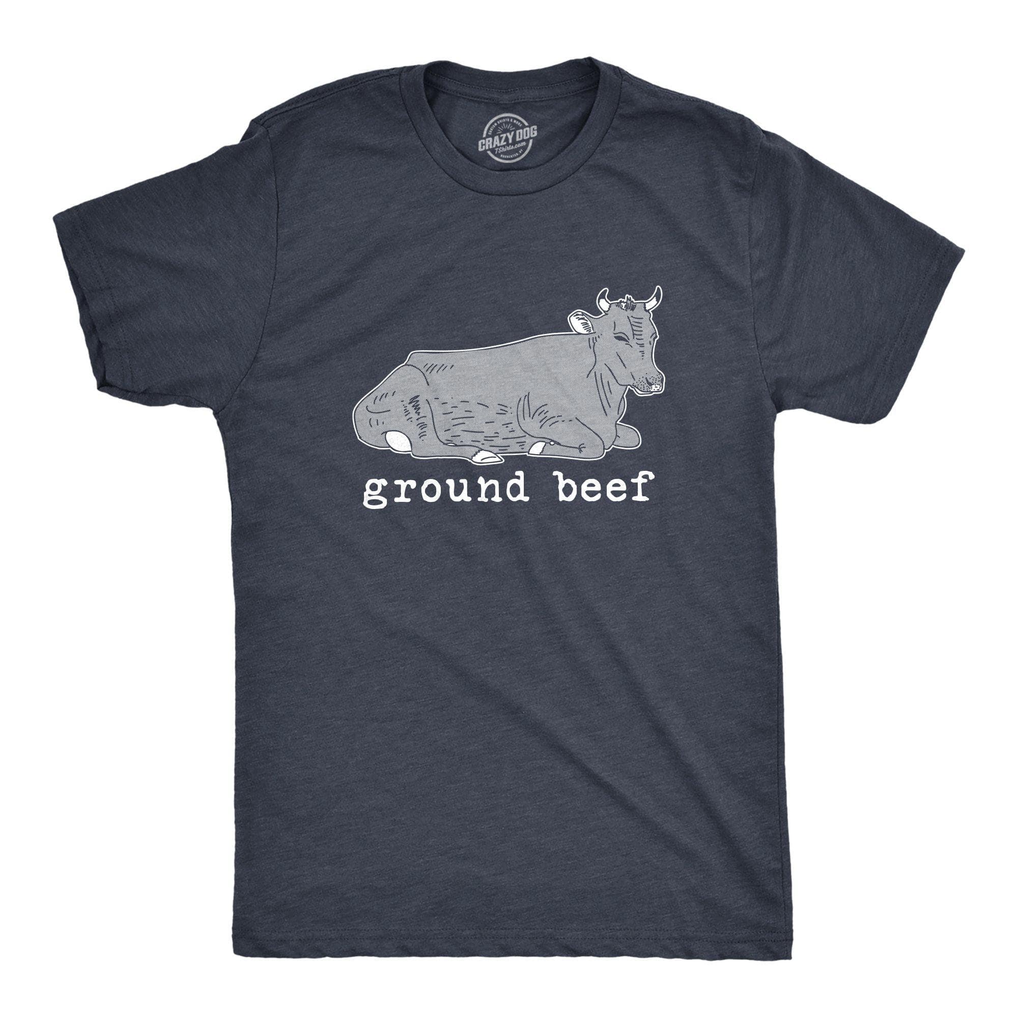 Ground Beef Men's Tshirt - Crazy Dog T-Shirts