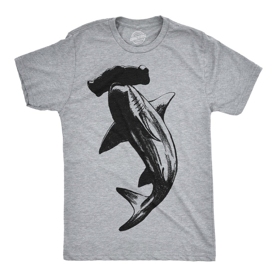 Hammerhead Shark Men's Tshirt  -  Crazy Dog T-Shirts