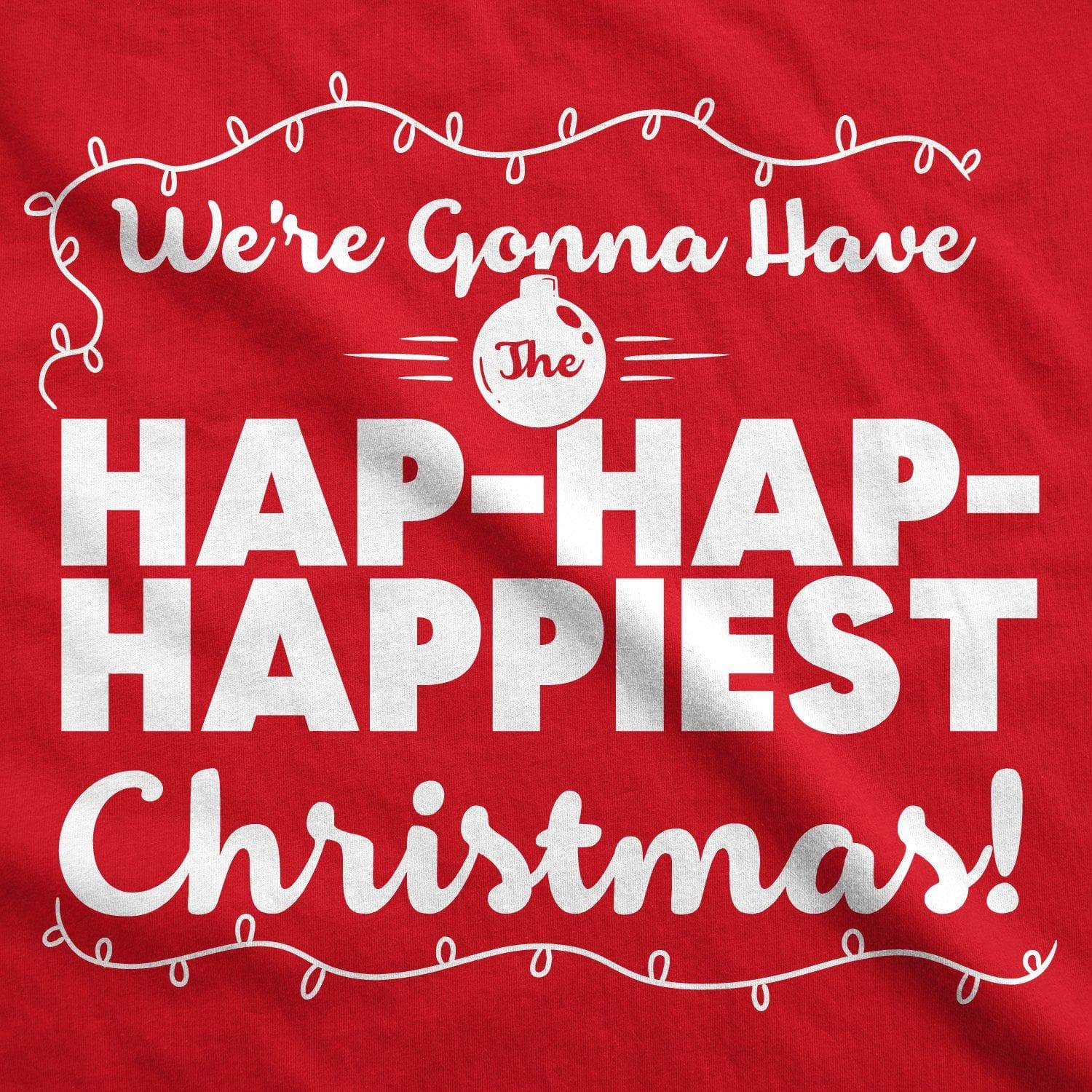 Hap-Hap-Happiest Christmas Men's Tshirt  -  Crazy Dog T-Shirts