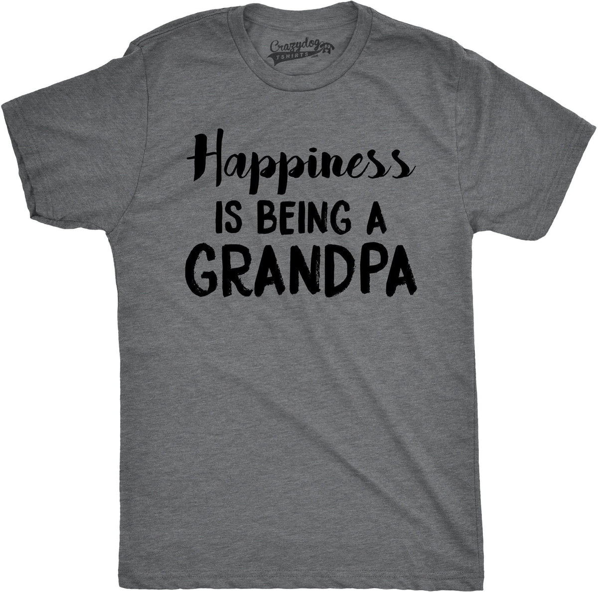 Happiness is Being a Grandpa Men&#39;s Tshirt  -  Crazy Dog T-Shirts