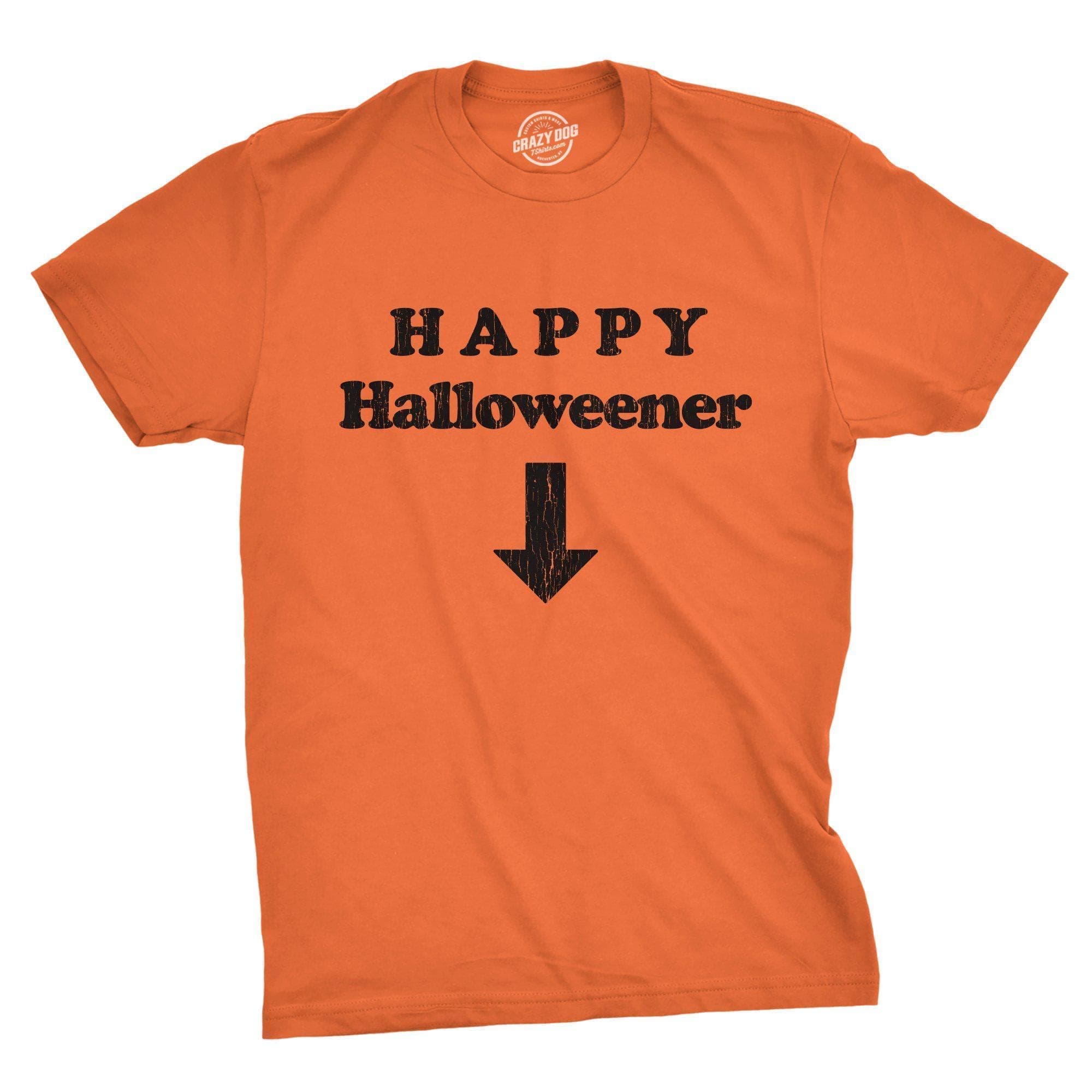 Happy Halloweener Men's Tshirt - Crazy Dog T-Shirts
