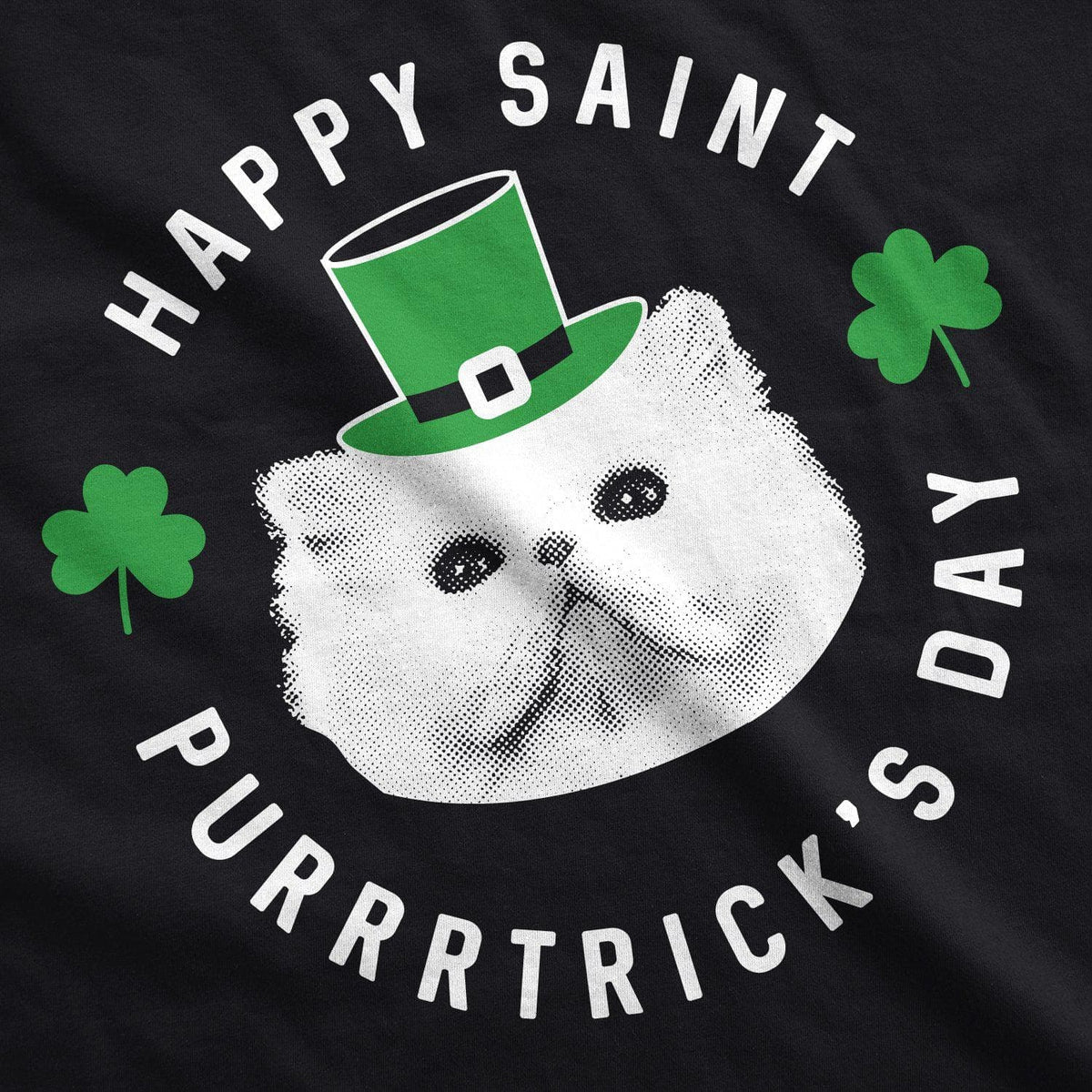 Happy St. Purrtrick&#39;s Day Men&#39;s Tshirt  -  Crazy Dog T-Shirts