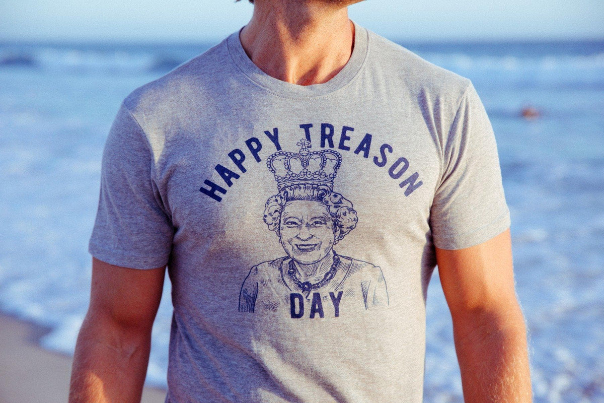 Happy Treason Day Men&#39;s Tshirt - Crazy Dog T-Shirts
