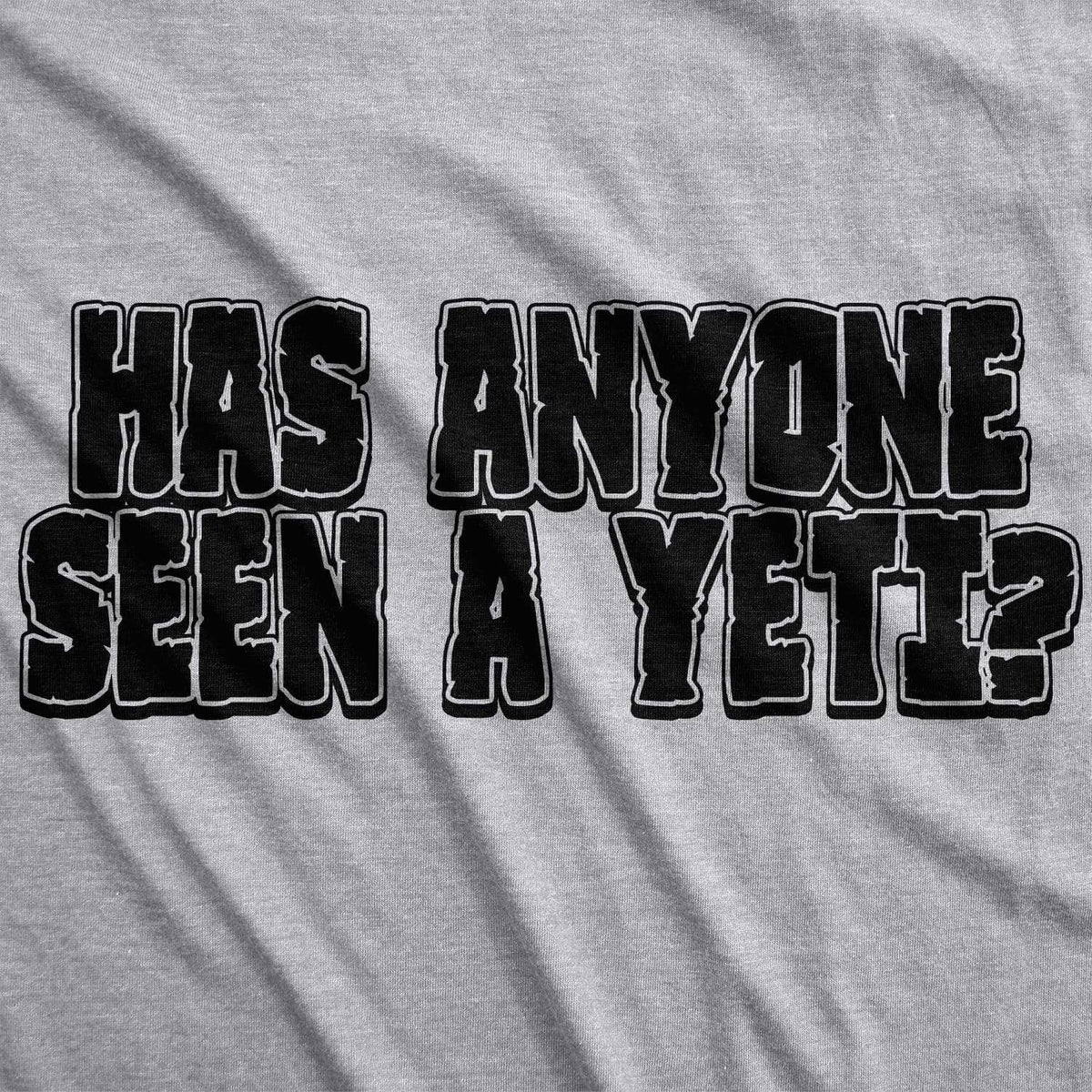 Has Anyone Seen A Yeti? Turn Into A Yet Flip T Shirt Awesome Costume Tee (Grey) XXL