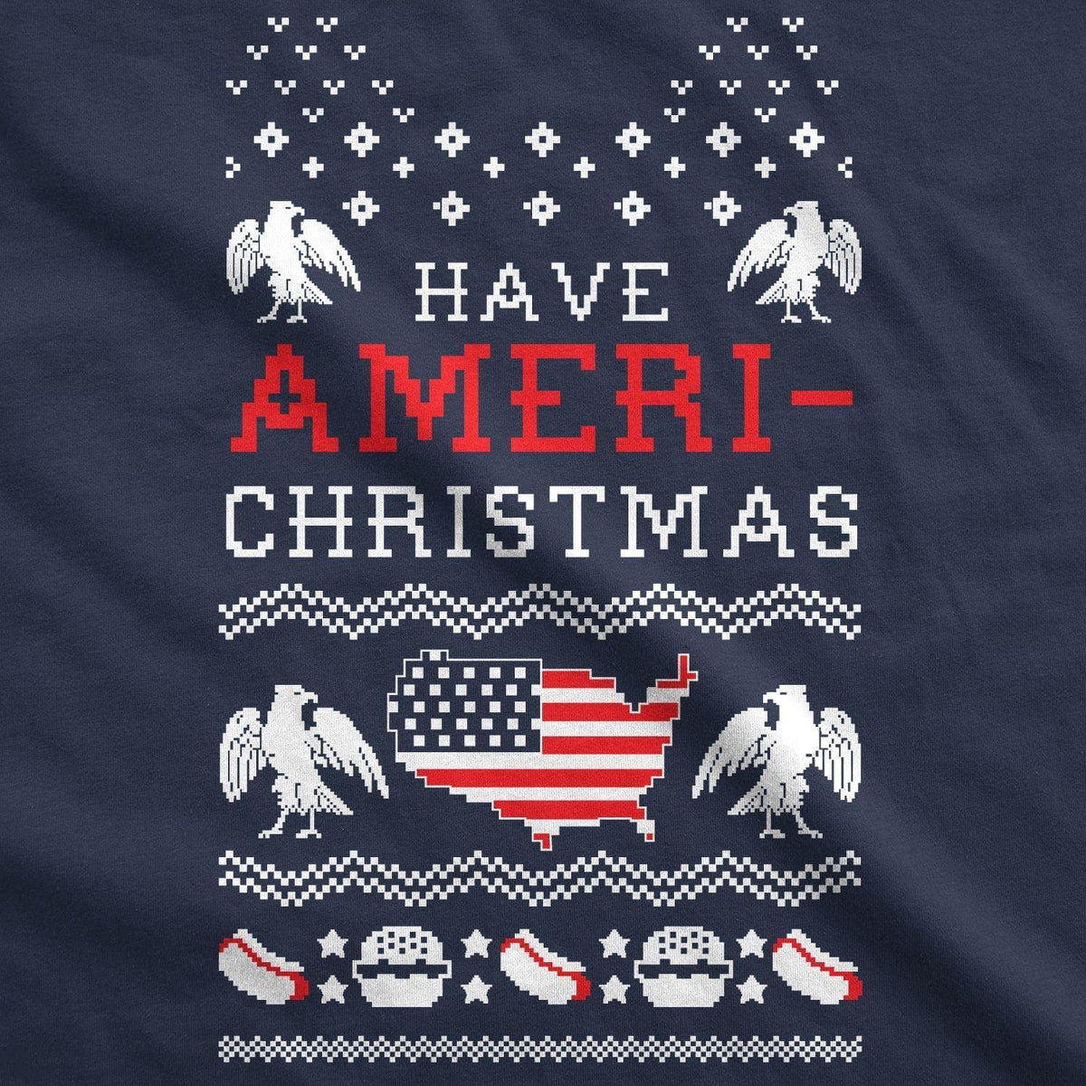 Have Ameri-Christmas Men&#39;s Tshirt - Crazy Dog T-Shirts